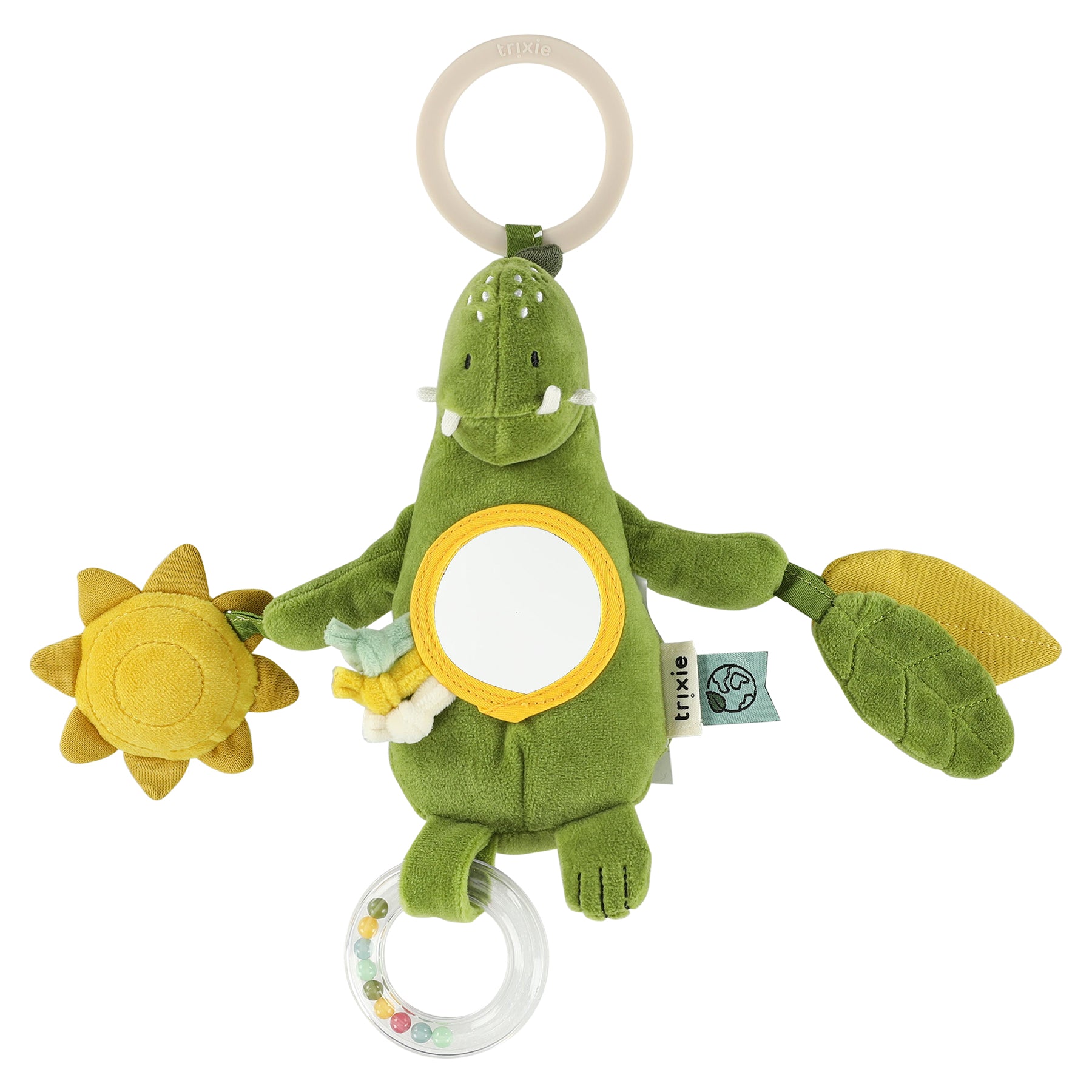 Trixie Baby Jouets d’activités Jouet d’activités à suspendre Mr. Dino jouet sensoriel