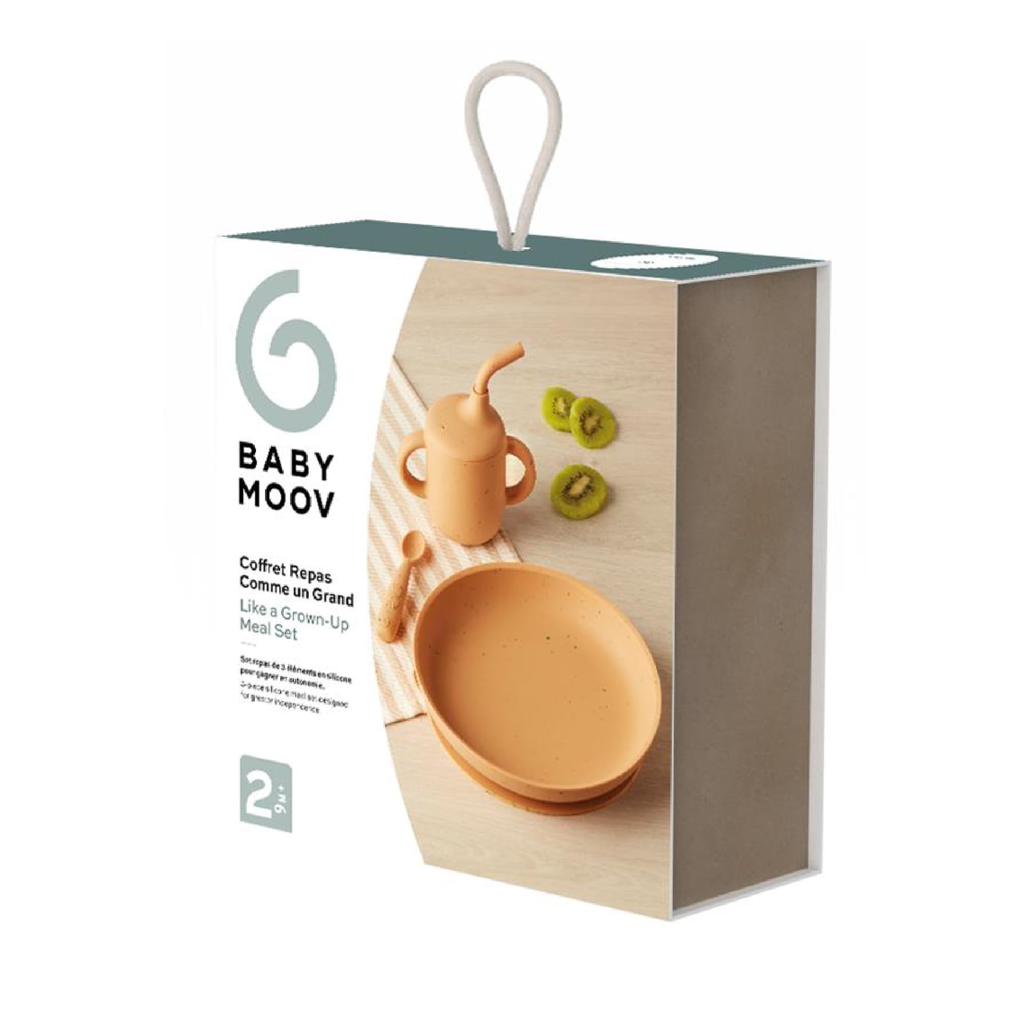 Babymoov Comme Un Grand coffret repas bébé beige terracotta silicone