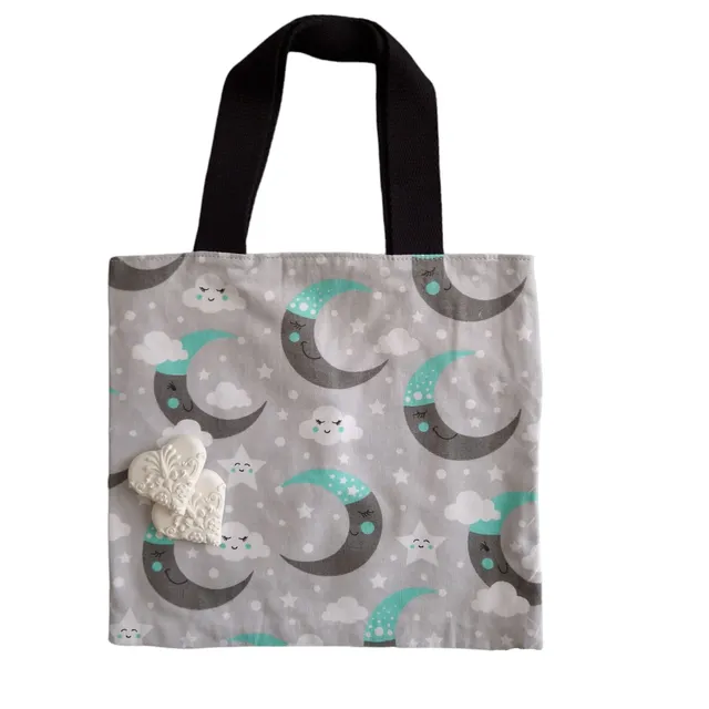 Rose et rêves dorés Sacs divers P’tit tote bag enfant réversible Bonne nuit