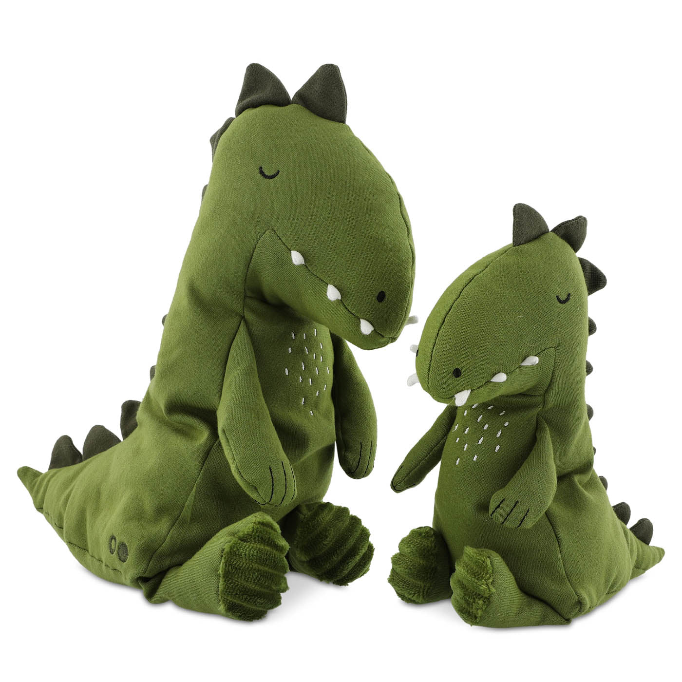 Trixie Baby Premiers jouets Peluche grande Mr. Dino peluche 38 cm coton bio