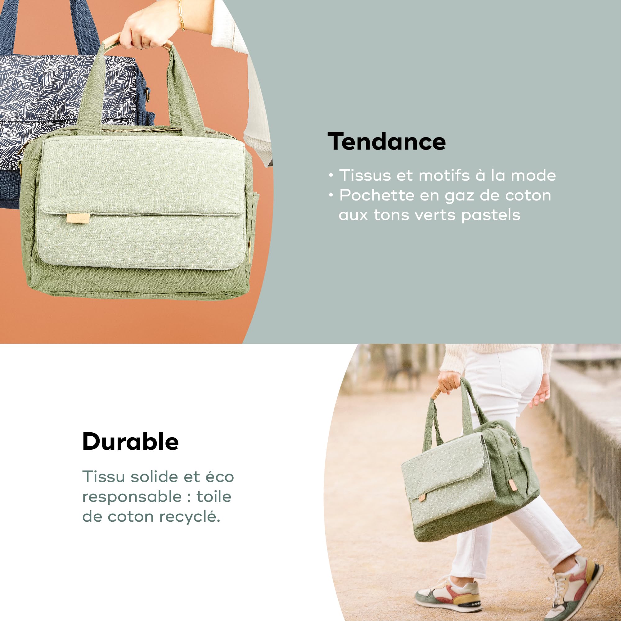 Babymoov Moov / Moov & Day to Day sac à langer 23 L Palm 2 en 1