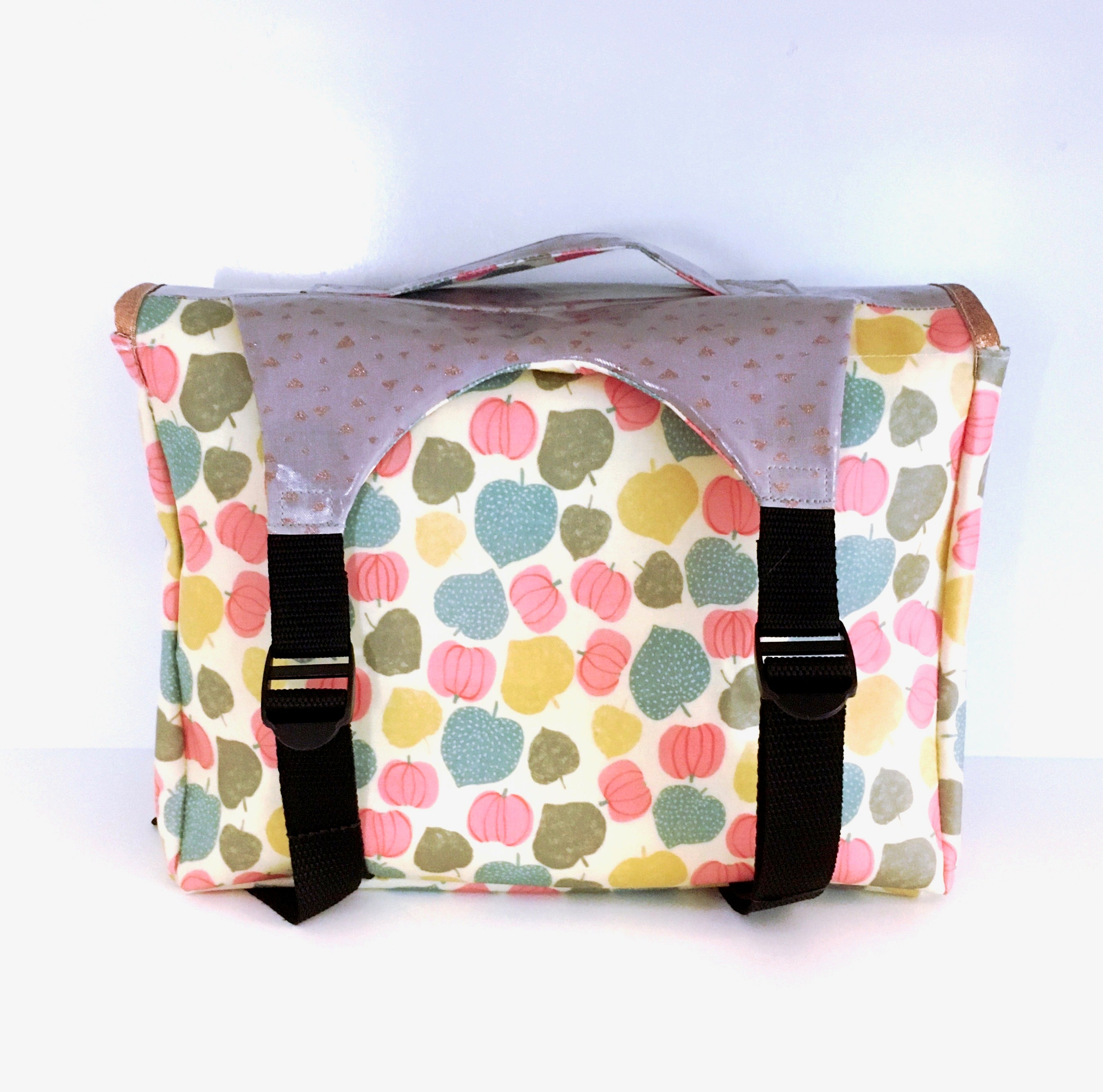 PIOLOU Le Cartable Maternelle Cartable maternelle léger Gris cuivré frutti imperméable