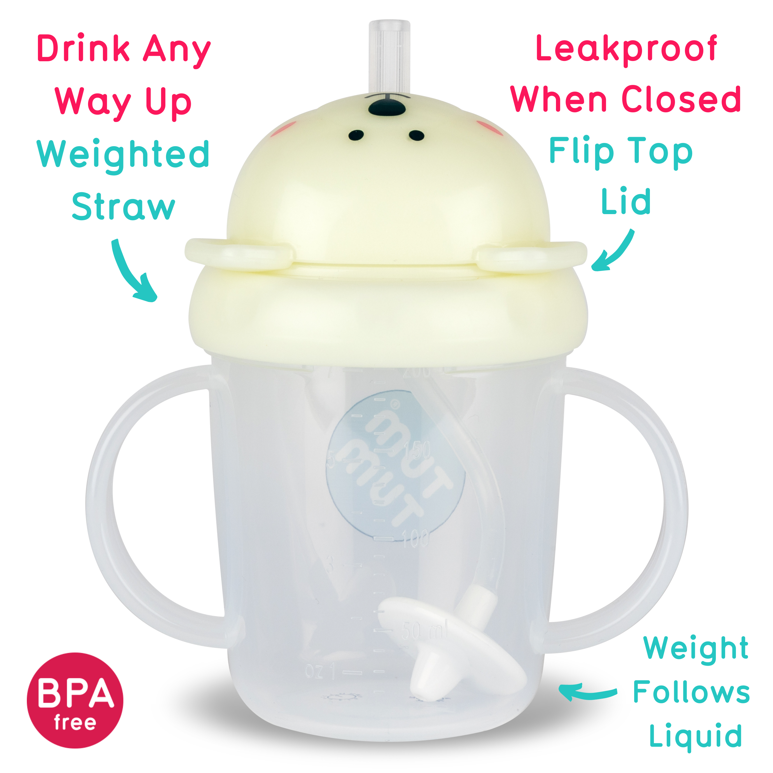 Tum Tum Cups Tippy Up Cups Series 3 Bundle D tasse bébé paille lestée
