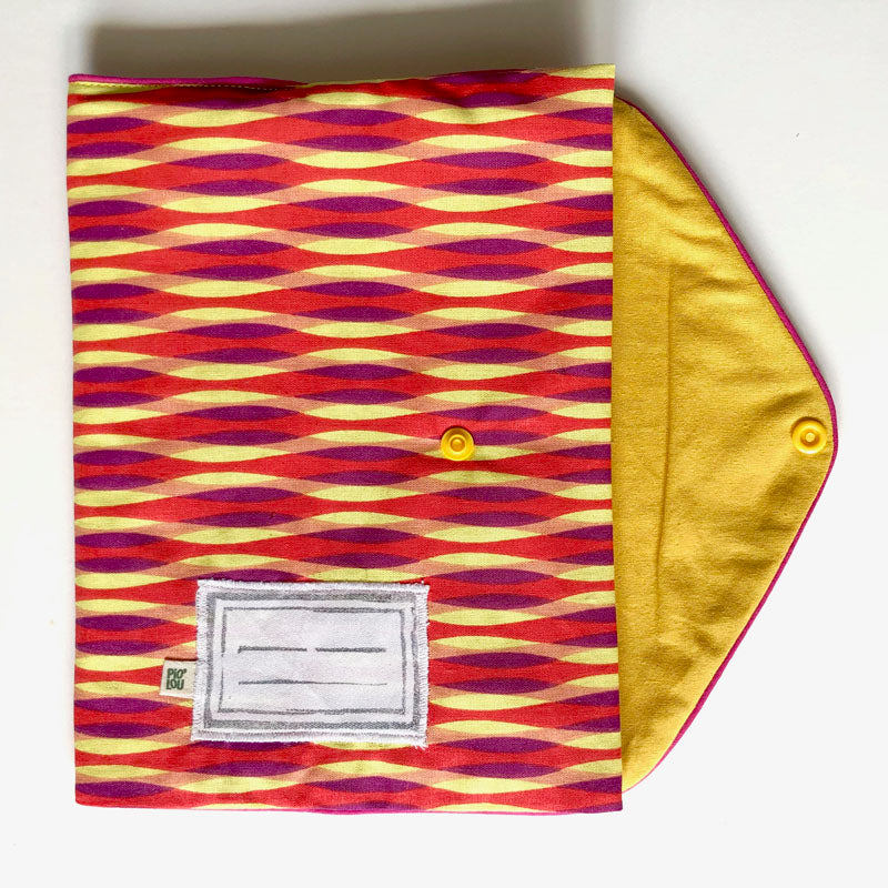 PIOLOU La pochette pour carnet de santé pochette carnet rouge jaune