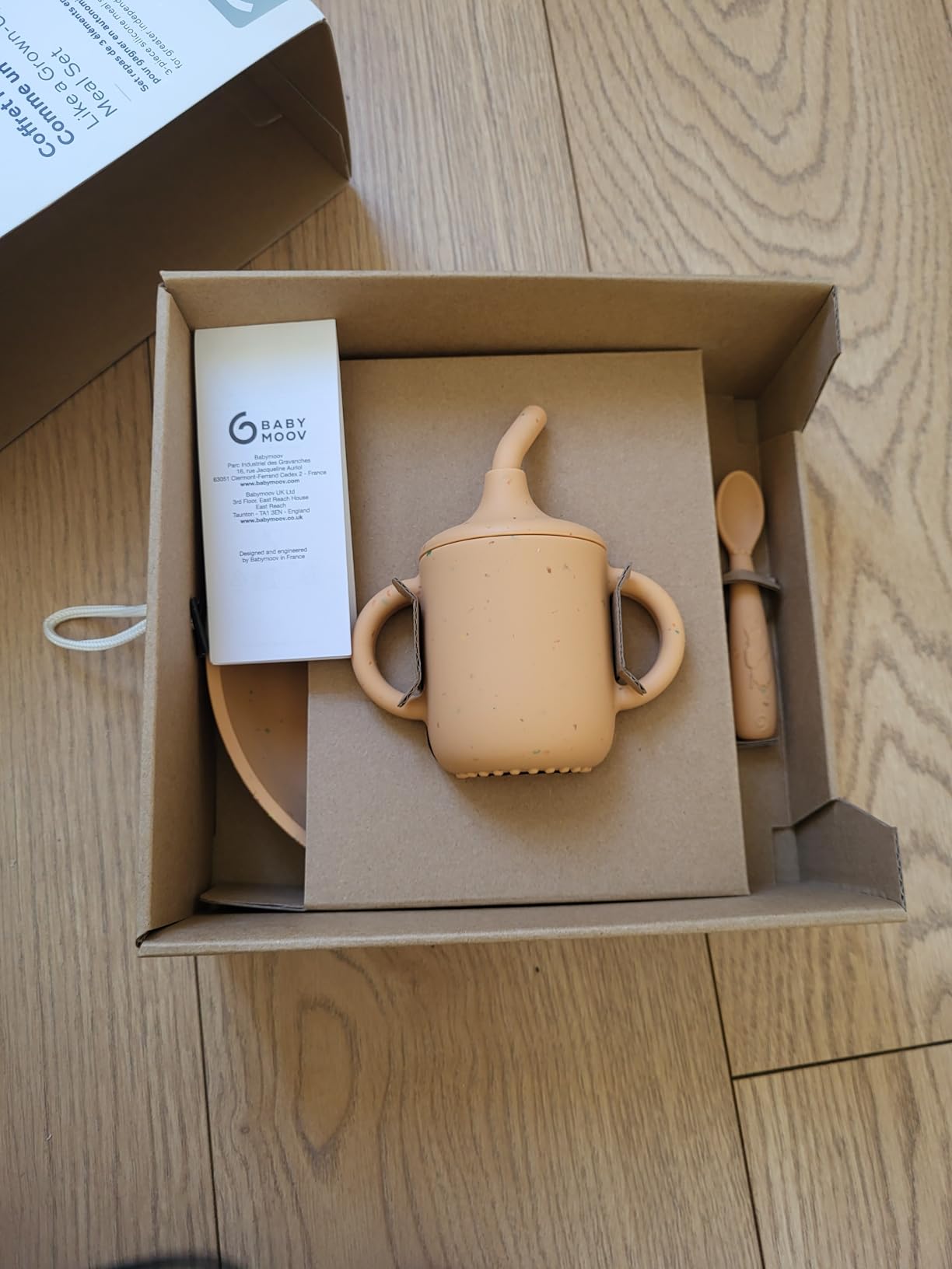 Babymoov Comme Un Grand coffret repas bébé beige terracotta silicone