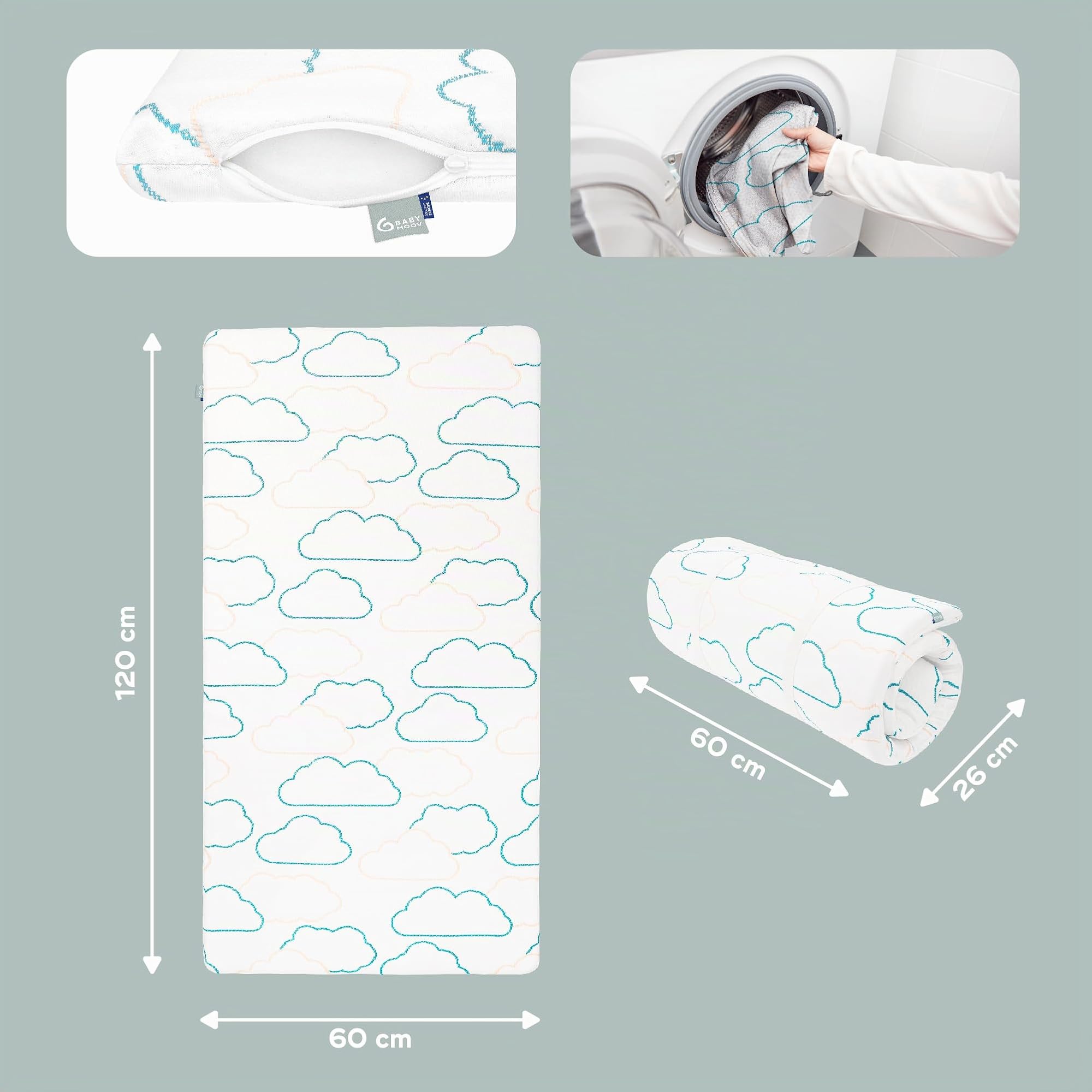 Babymoov Moov / Moov & Cosy'Lite Nomad matelas de voyage 60 × 120 cm