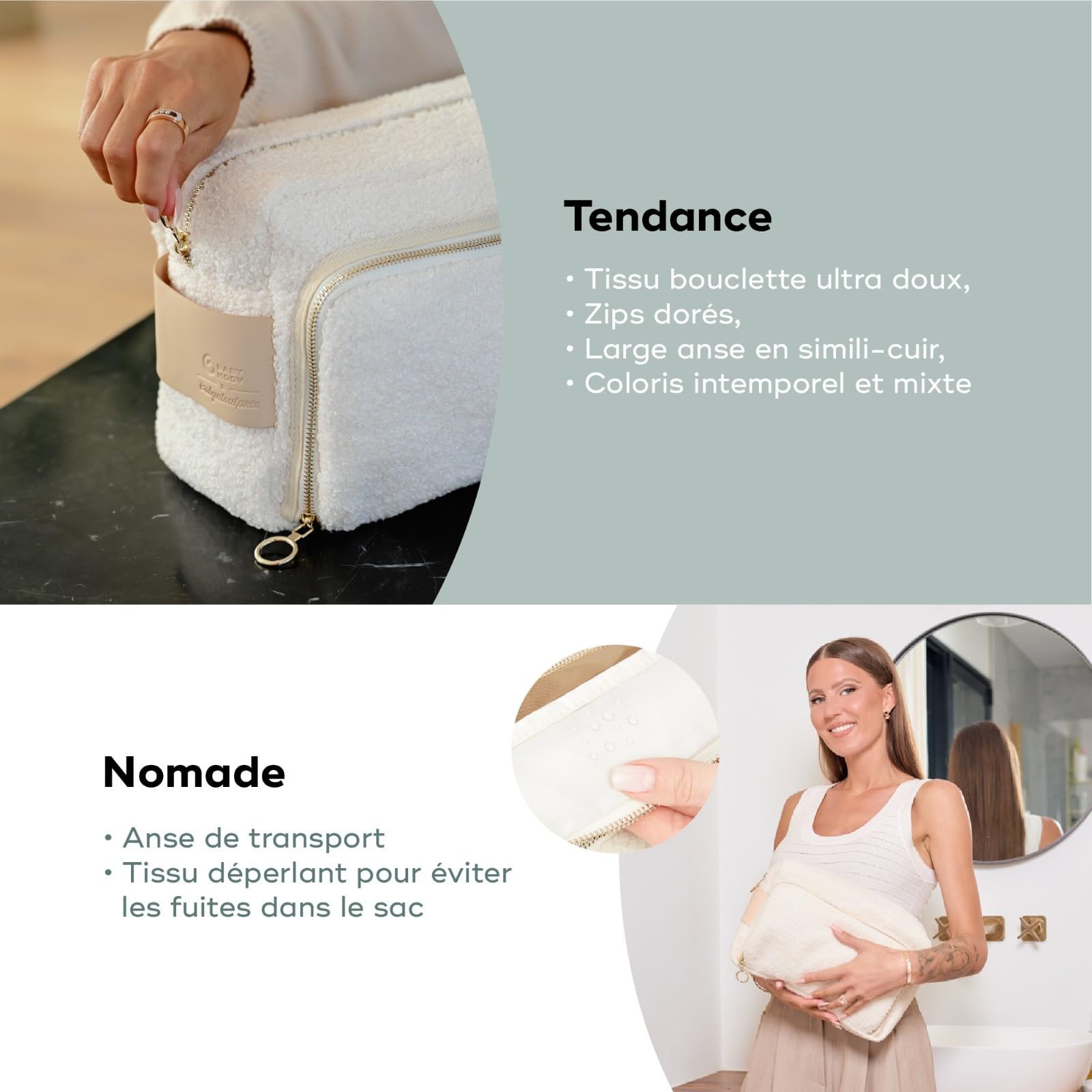 Babymoov Moov / Moov & trousse de soin bébé 11 accessoires beige 6 L