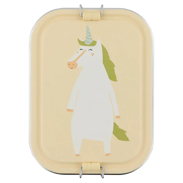Trixie Baby Boîtes à goûter et boîtes repas Mrs. Unicorn grande boîte repas inox