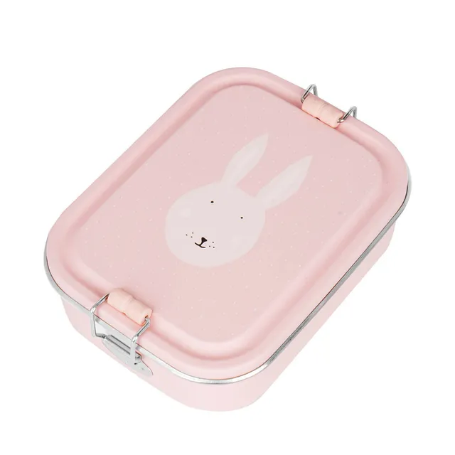 Trixie Baby Boîtes à goûter et boîtes repas Boîte repas petite Mrs. Rabbit inox