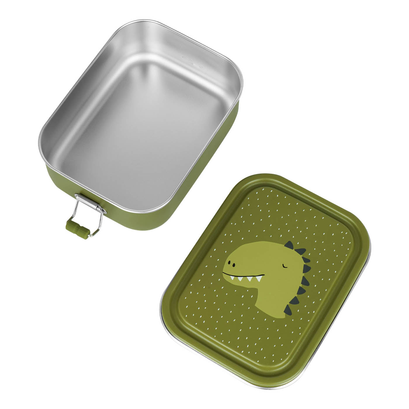Trixie Baby Boîtes à goûter et boîtes repas Boîte repas petite Mr. Dino inox