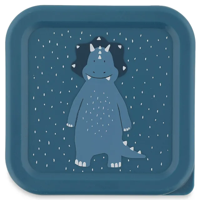 Trixie Baby Boîtes à goûter et boîtes repas boîtes à goûter 3 pièces Mr. Triceratops