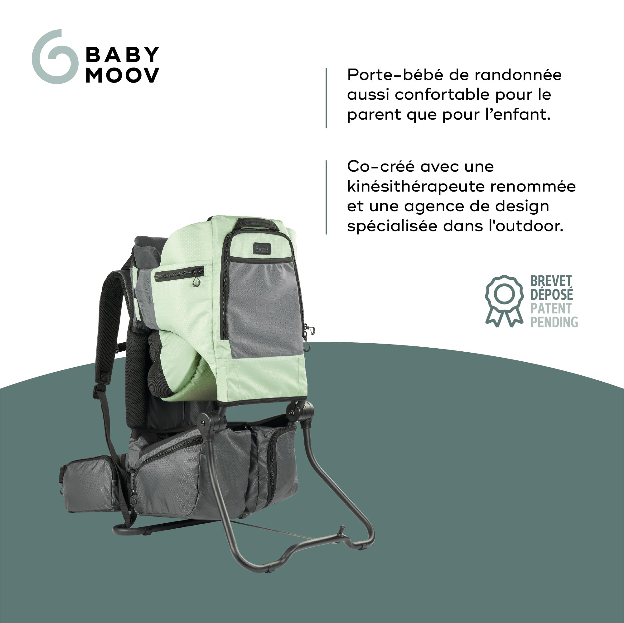 Babymoov Moov&Hike porte-bébé de randonnée dès 6 mois jusqu’à 18 kg