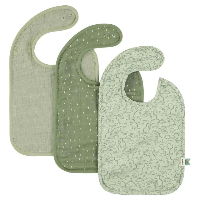 Trixie Baby Bavoirs Bavoir 3-pack mix Daring Dino
