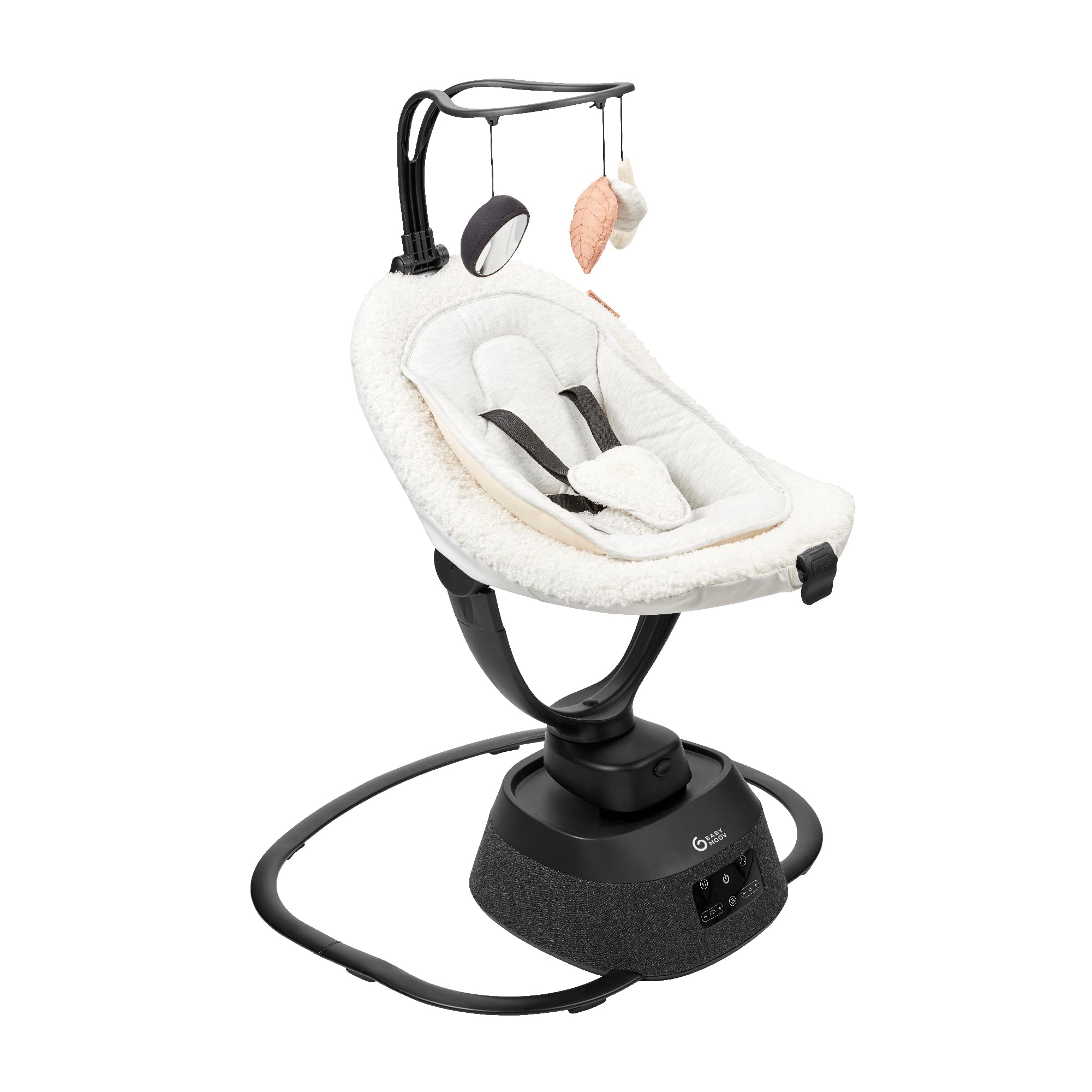 Babymoov Swoon Evolution Curl White balancelle électrique bébé