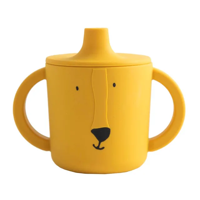 Trixie Baby Tasse d’apprentissage en silicone Mr. Lion