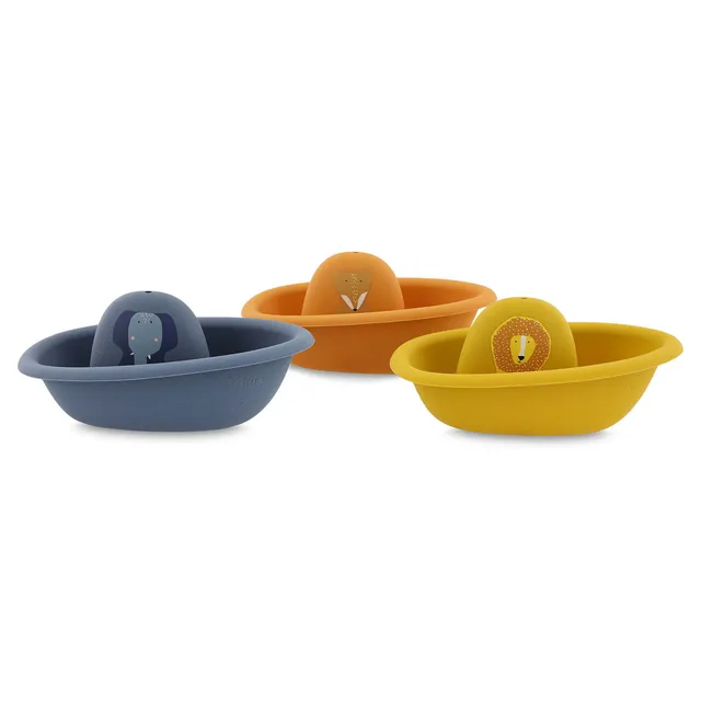 Trixie Baby Jouets de bain Bateaux empilables 3 pcs jouet de bain
