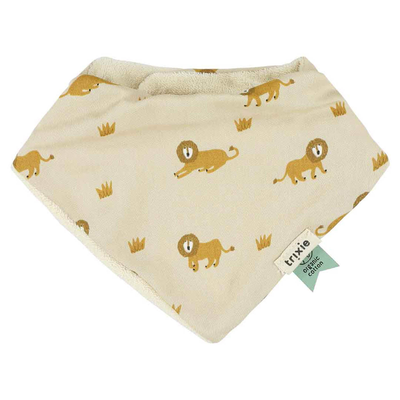 Trixie Baby Bavoirs Bavoir bandana 3-pack mix - Lively Lion absorbant