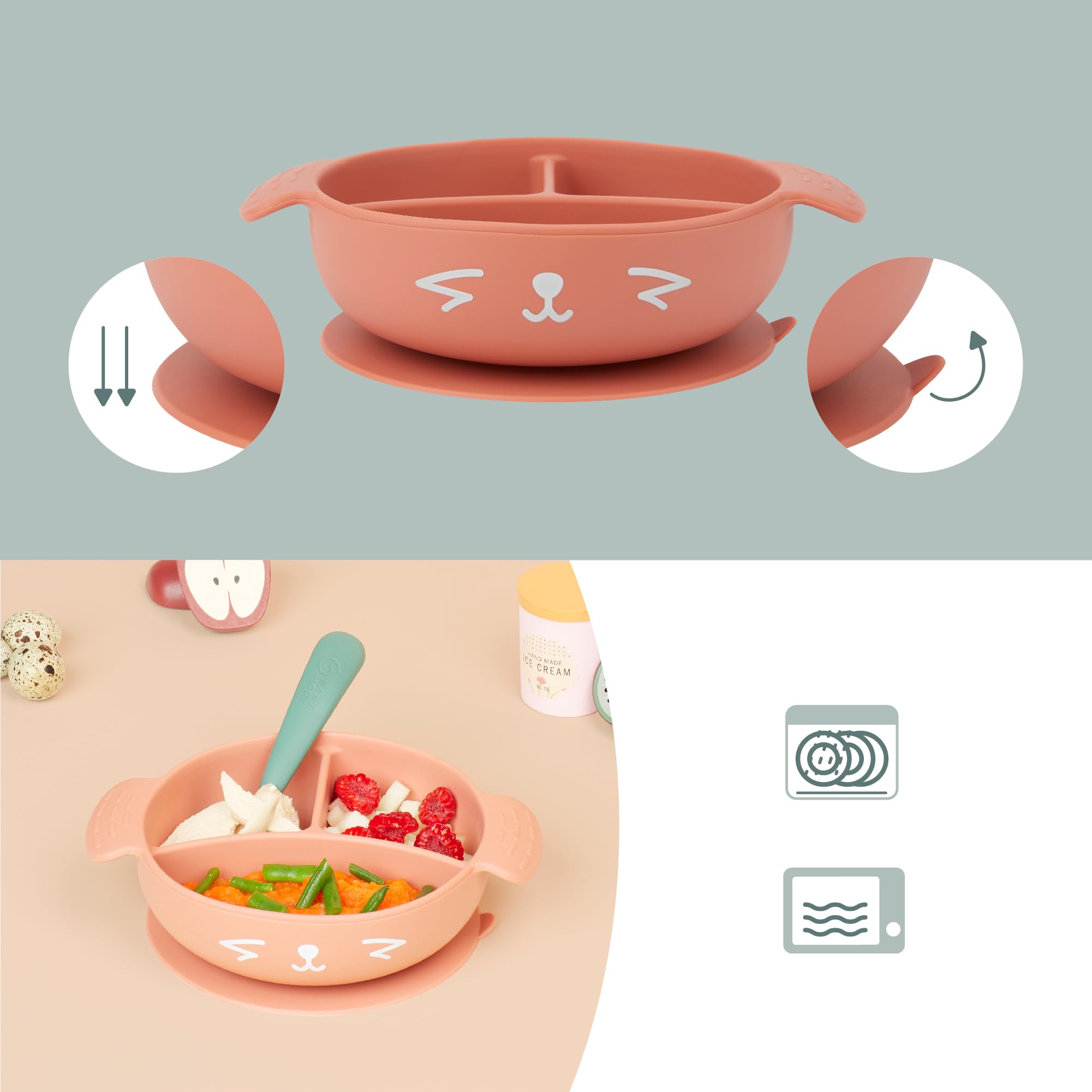 Babymoov Learn'ISY coffret repas Renard Terracotta 15-24 mois