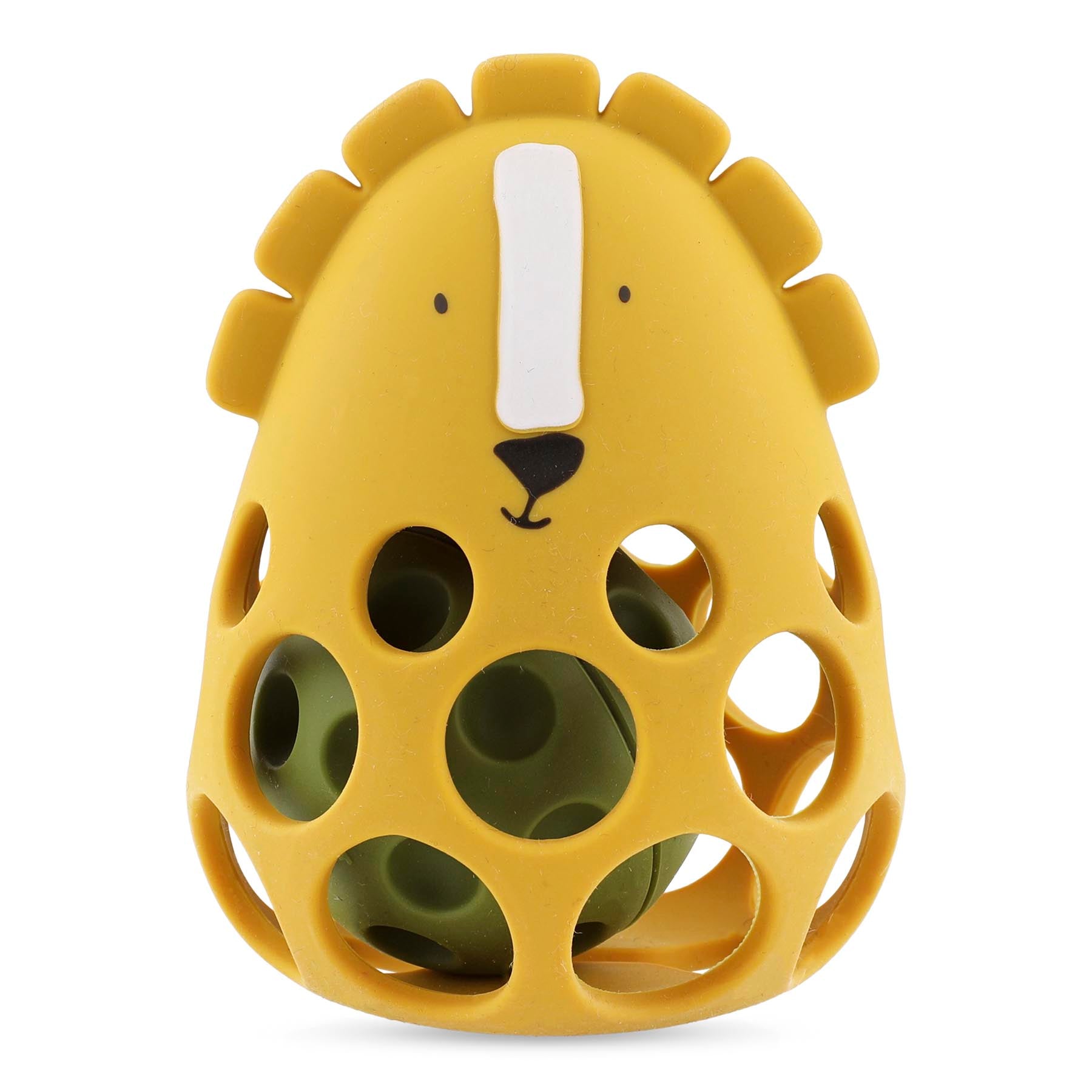 Trixie Baby Jouets sensoriels Hochet sensoriel en silicone Mr. Lion