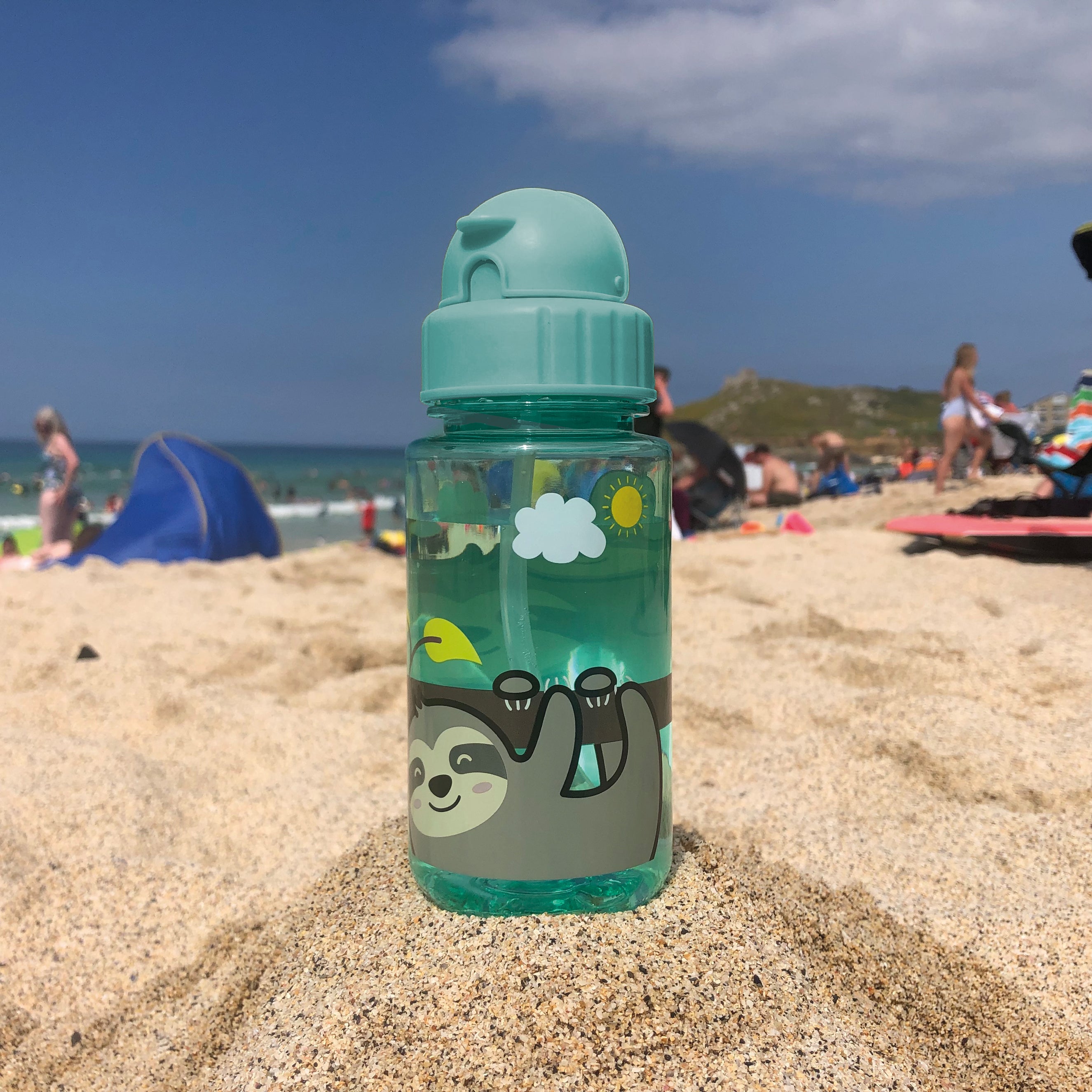 Tum Tum Water Bottles Stanley Sloth gourde enfant 400 ml, avec paille