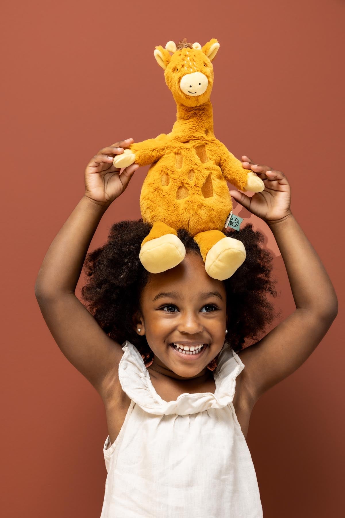 Trixie Baby Premiers jouets Animal en peluche Mr. Giraffe matières recyclées