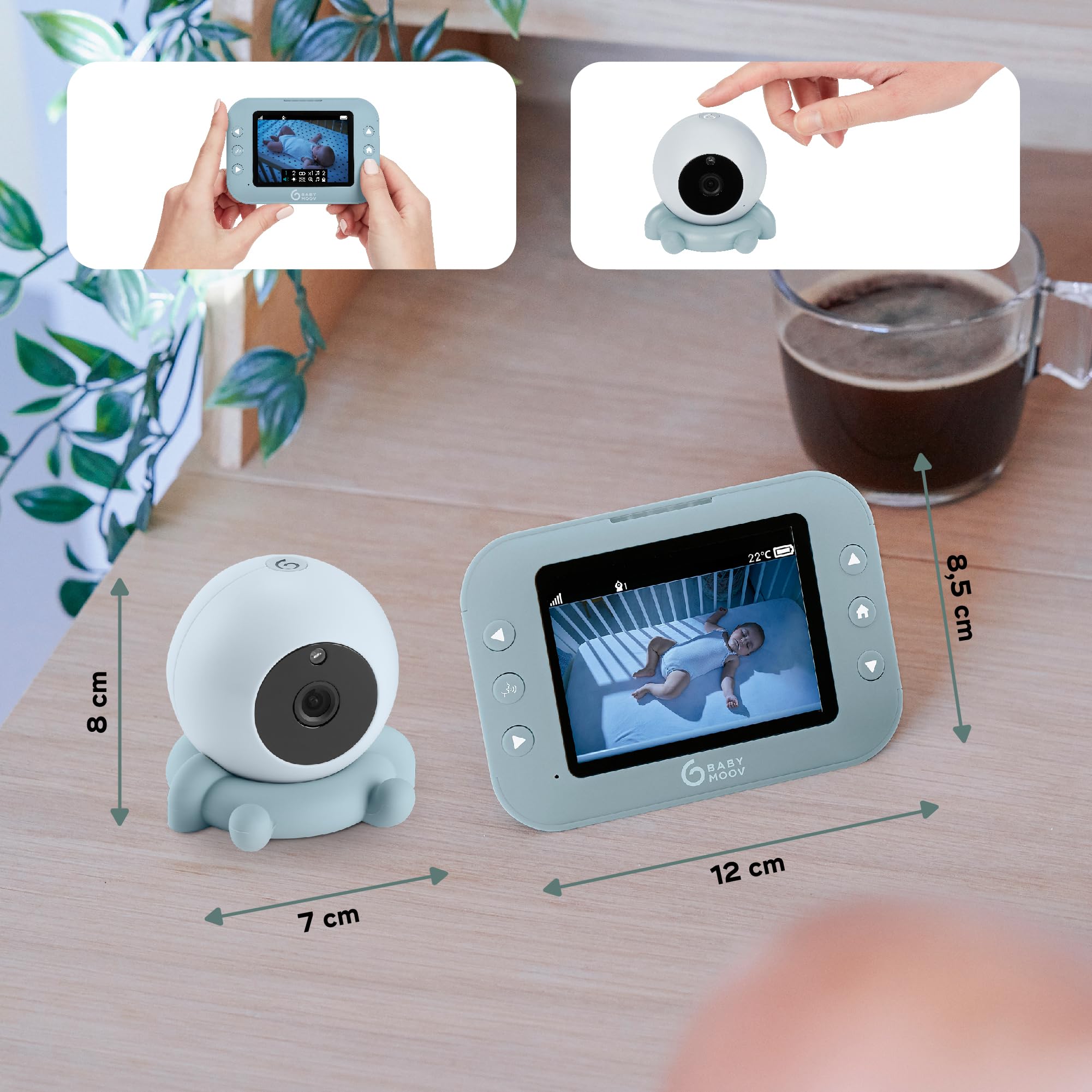 Babymoov YOO Roll babyphone caméra rechargeable