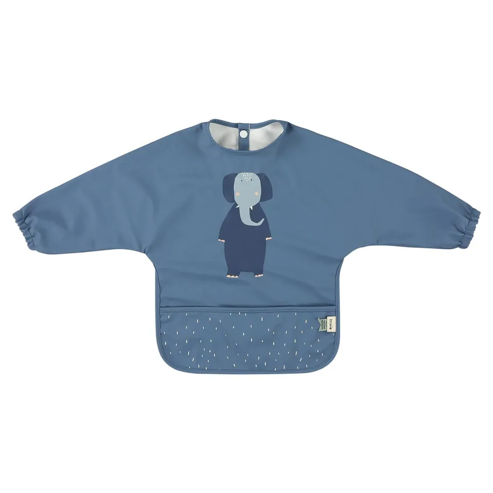 Trixie Baby Bavoirs Bavoir à manches imperméable Mrs. Elephant polyester recyclé