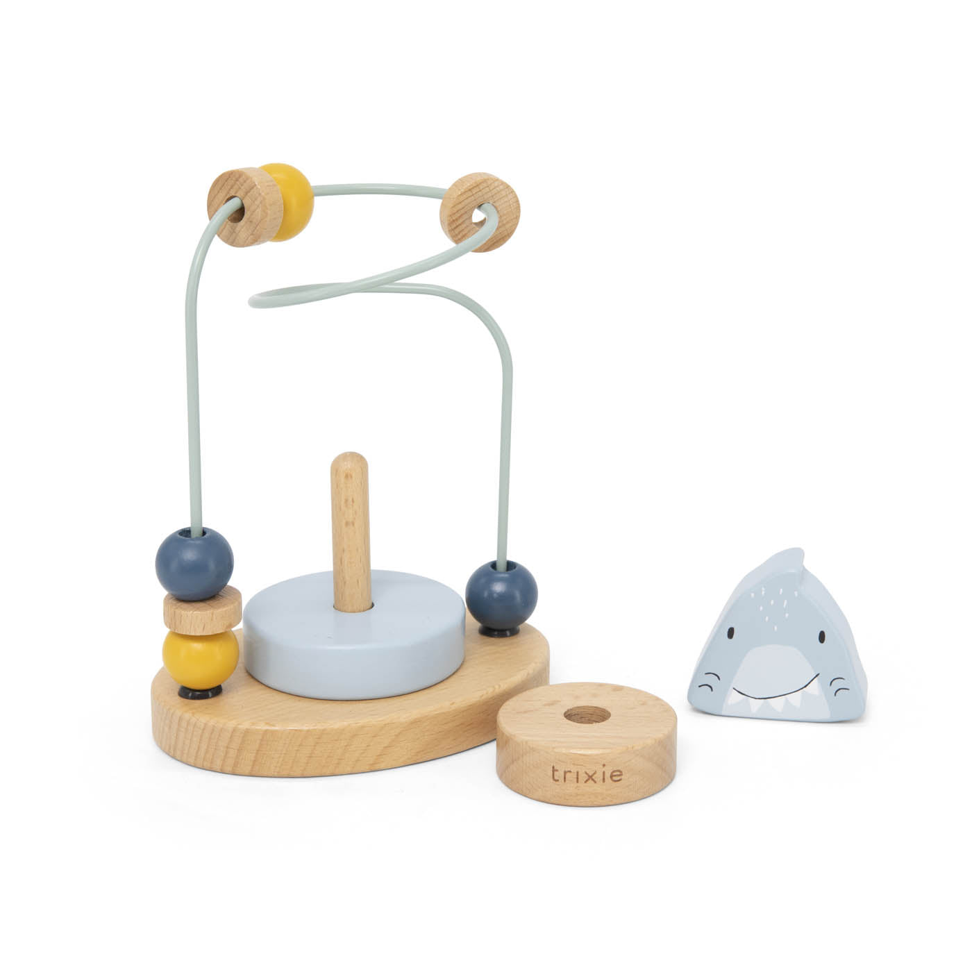 Trixie Baby Labyrinthes à perles Mr. Shark labyrinthe en bois