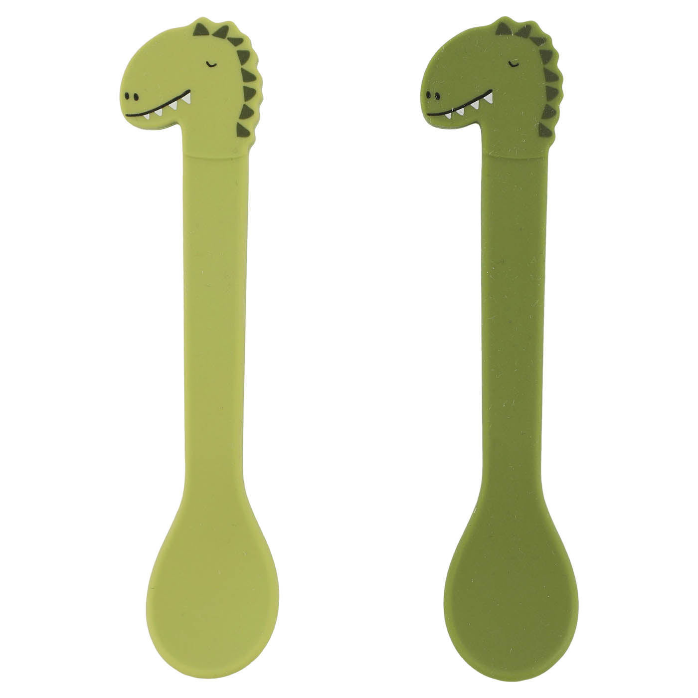 Trixie Baby Couverts Cuillère silicone 2-pack Mr. Dino alimentaire
