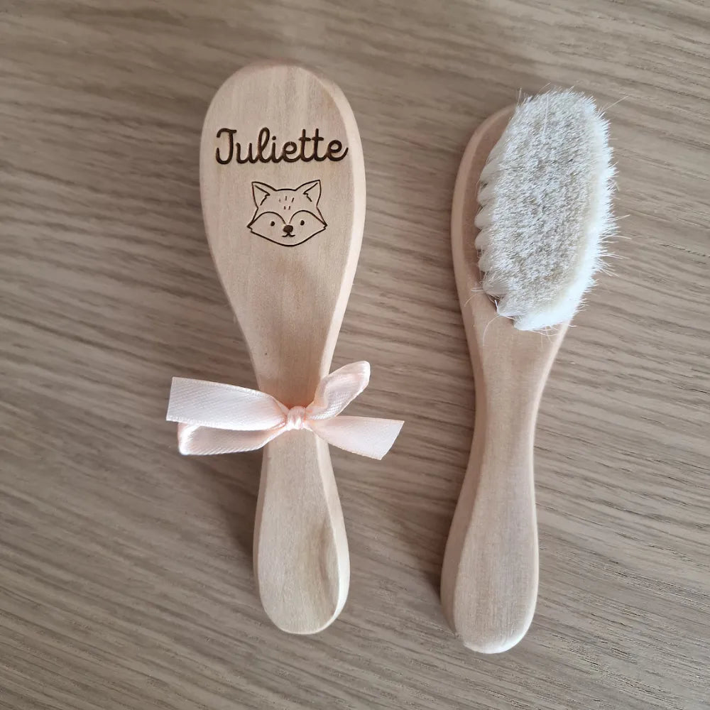 Baby-Crea Accessoires bébé personnalisés peigne bébé dents arrondies