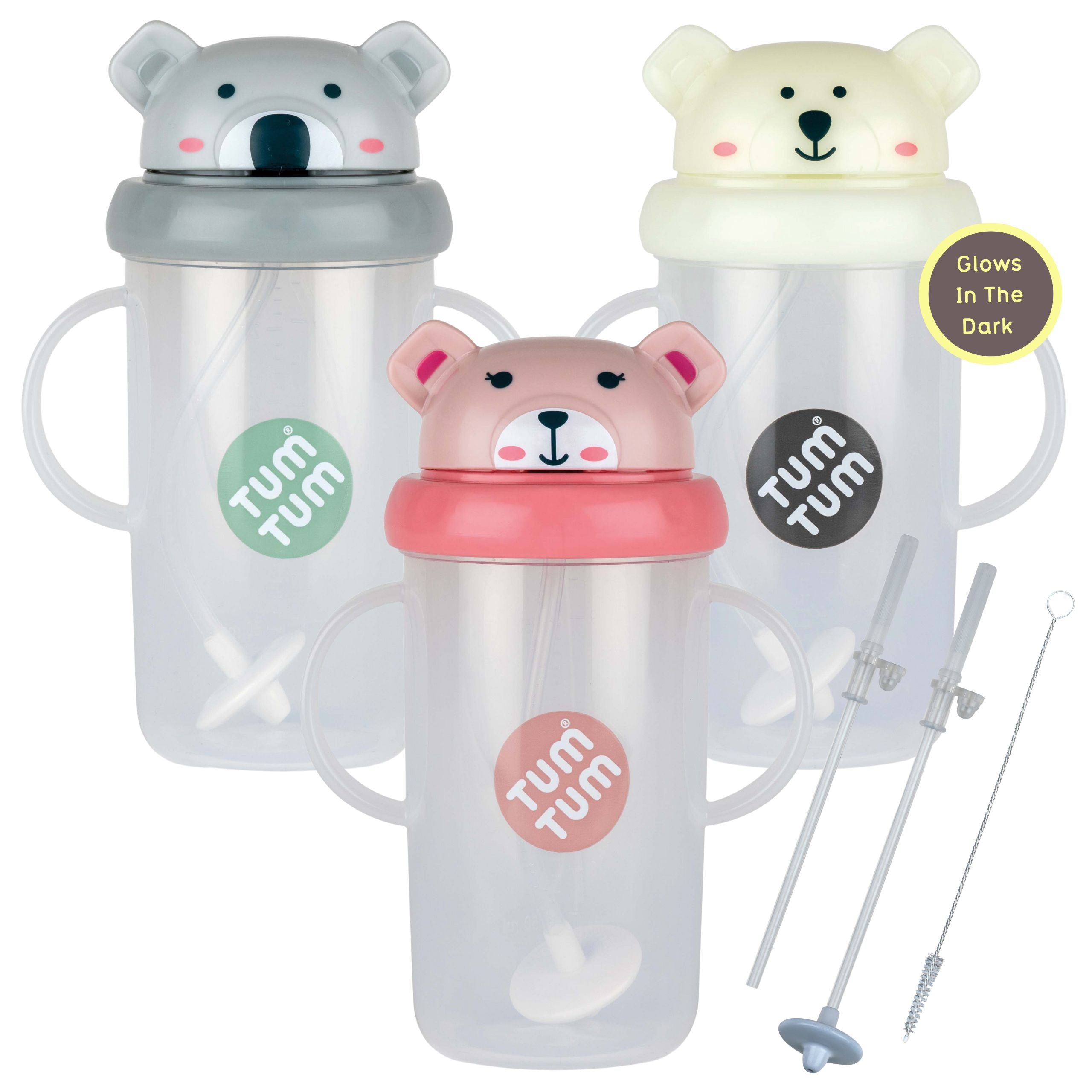 Tum Tum Cups Tall Tippy Up Cups 300ml Series 3 Bundle A gobelet paille