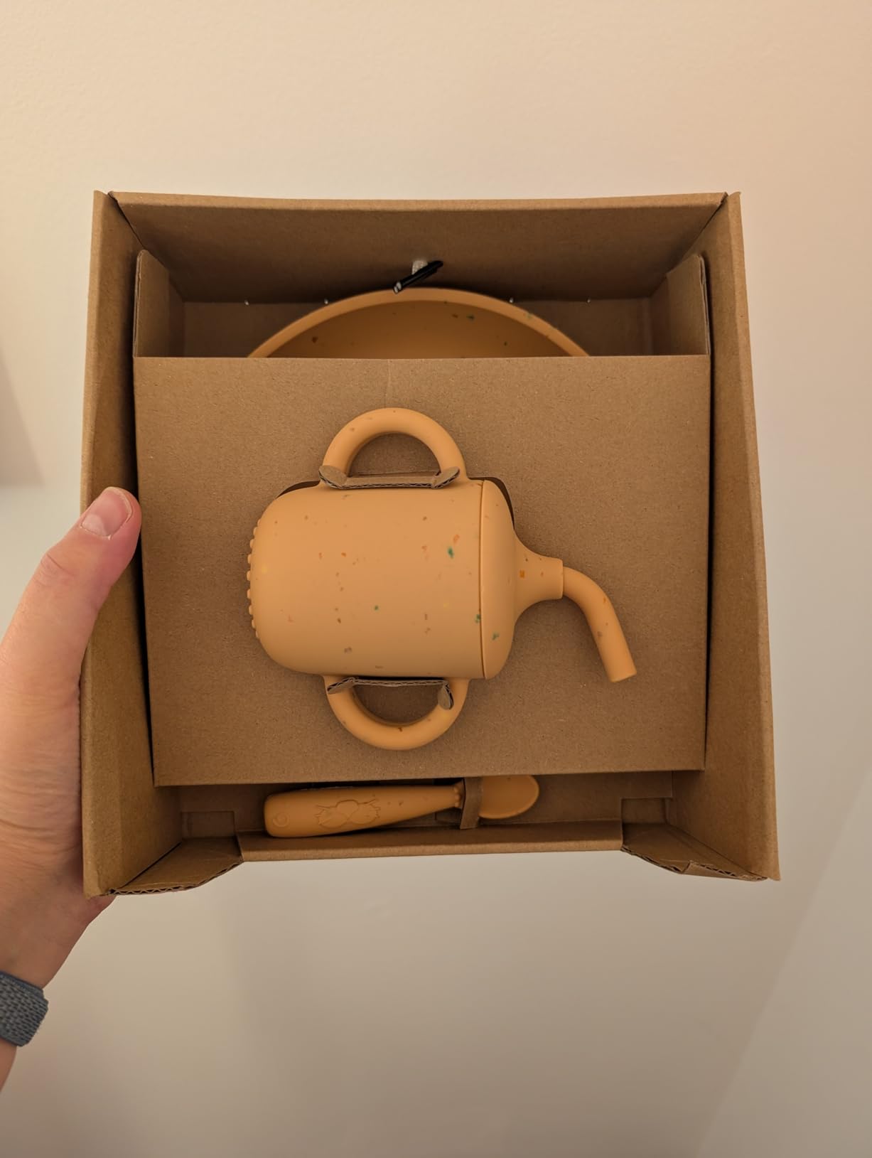 Babymoov Comme Un Grand coffret repas bébé beige terracotta silicone