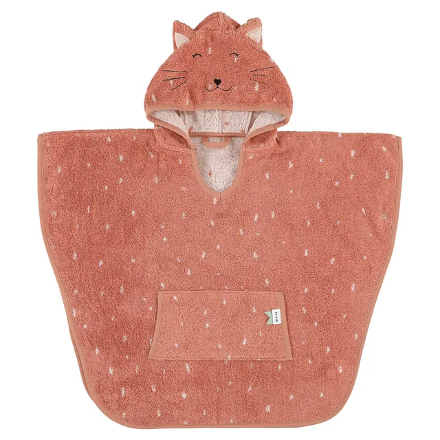 Trixie Baby Ponchos Poncho Mrs. Cat en coton biologique