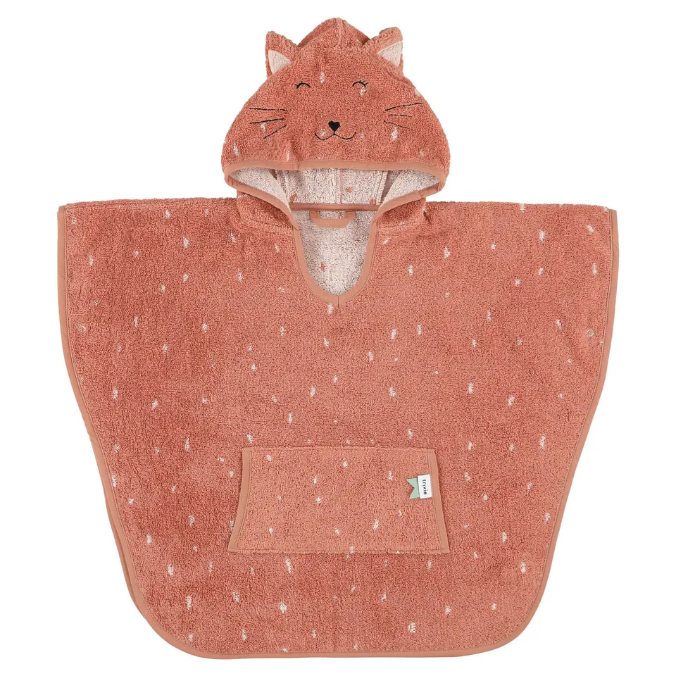 Trixie Baby Ponchos Poncho Mrs. Cat en coton biologique