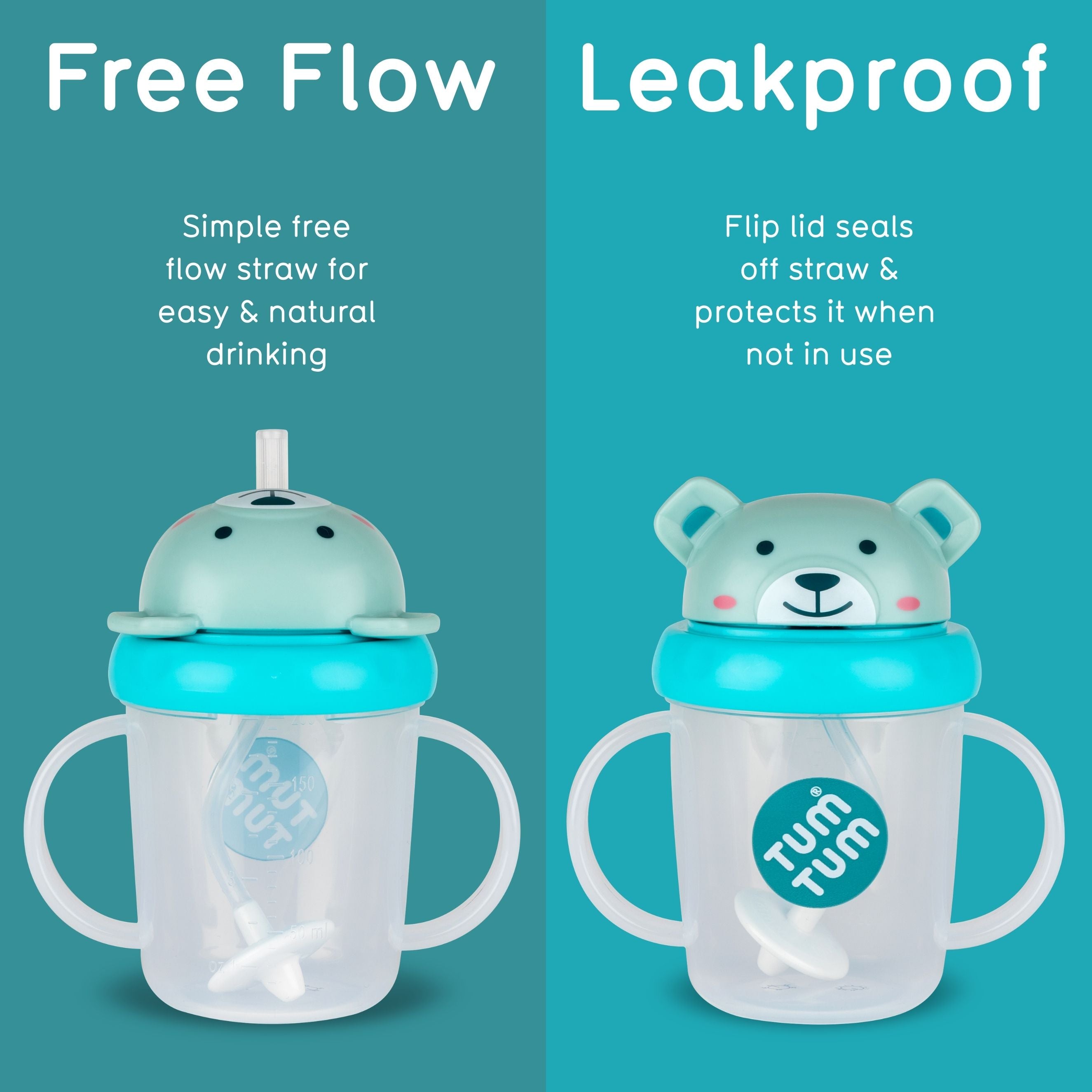 Tum Tum Cups Tippy Up Sippy Cup Boris Bear tasse à paille 200 ml