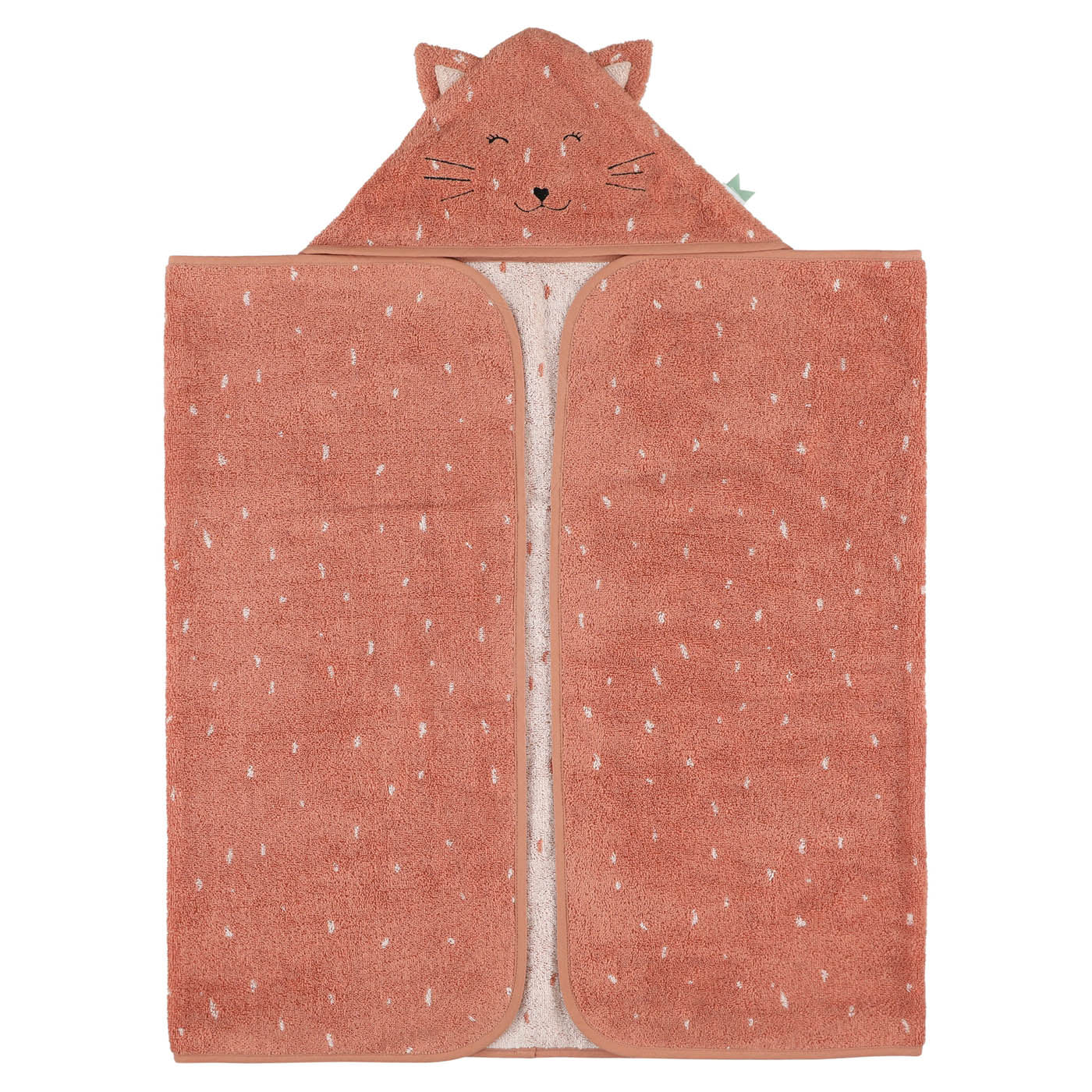Trixie Baby Capes de bain Cape de bain 70 x 130 cm Mrs. Cat coton bio