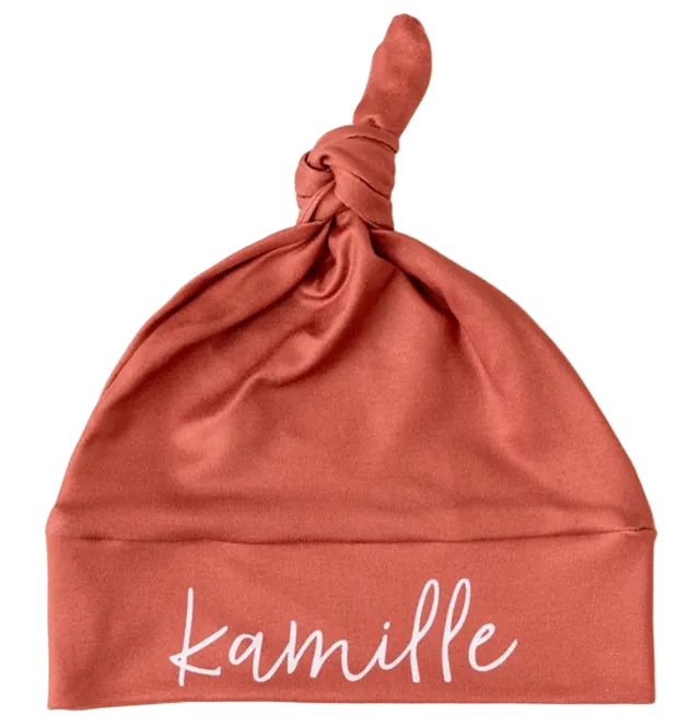Baby-Crea Accessoires bébé personnalisés Bonnet de Naissance Prénom Unique bonnet naissance