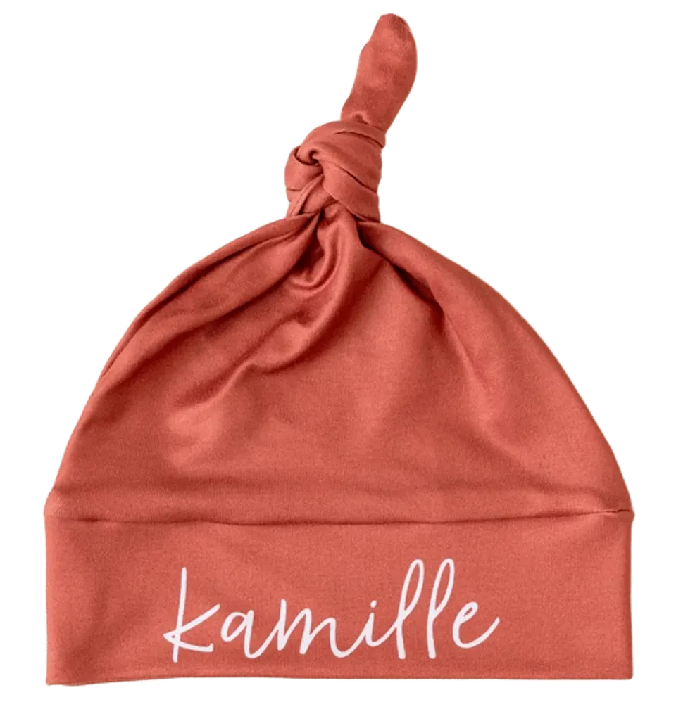 Baby-Crea Accessoires bébé personnalisés Bonnet de Naissance Prénom Unique bonnet naissance