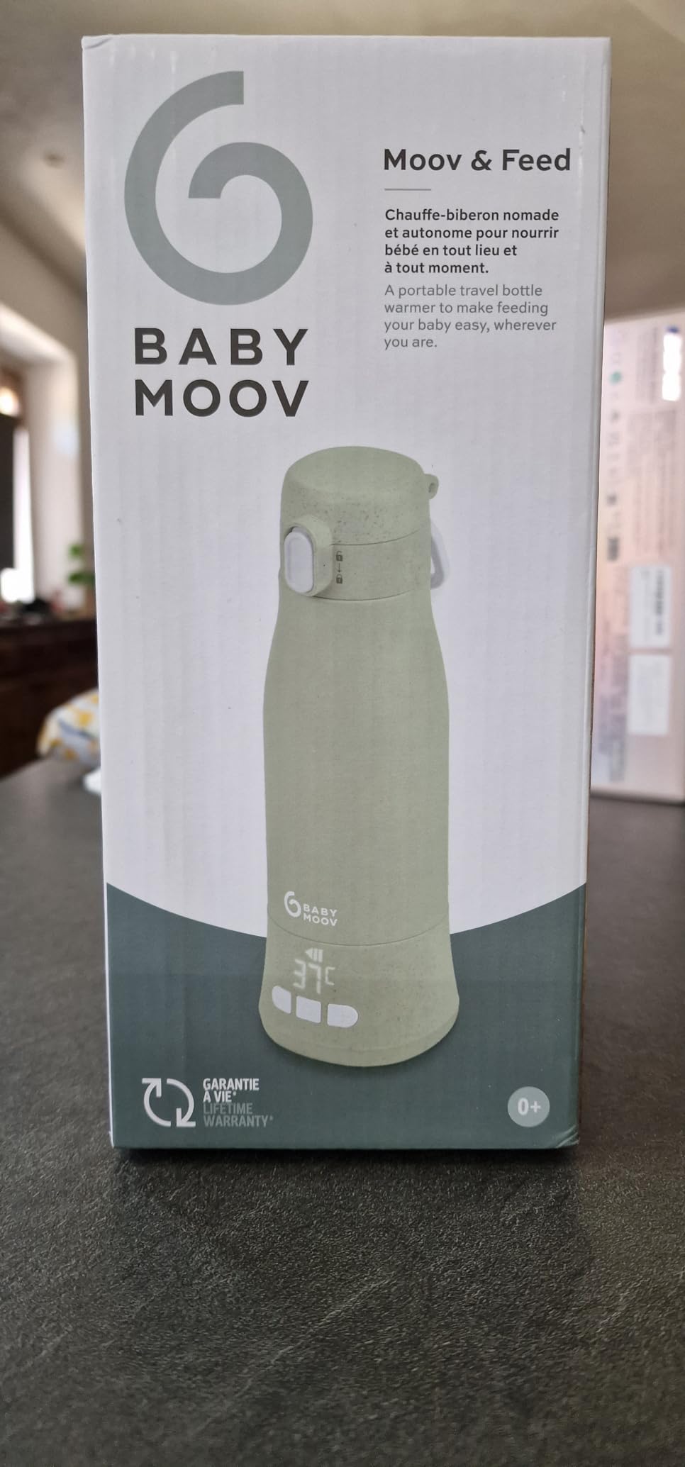 Babymoov Moov & Feed chauffe-biberon nomade beige 340 ml sans fil
