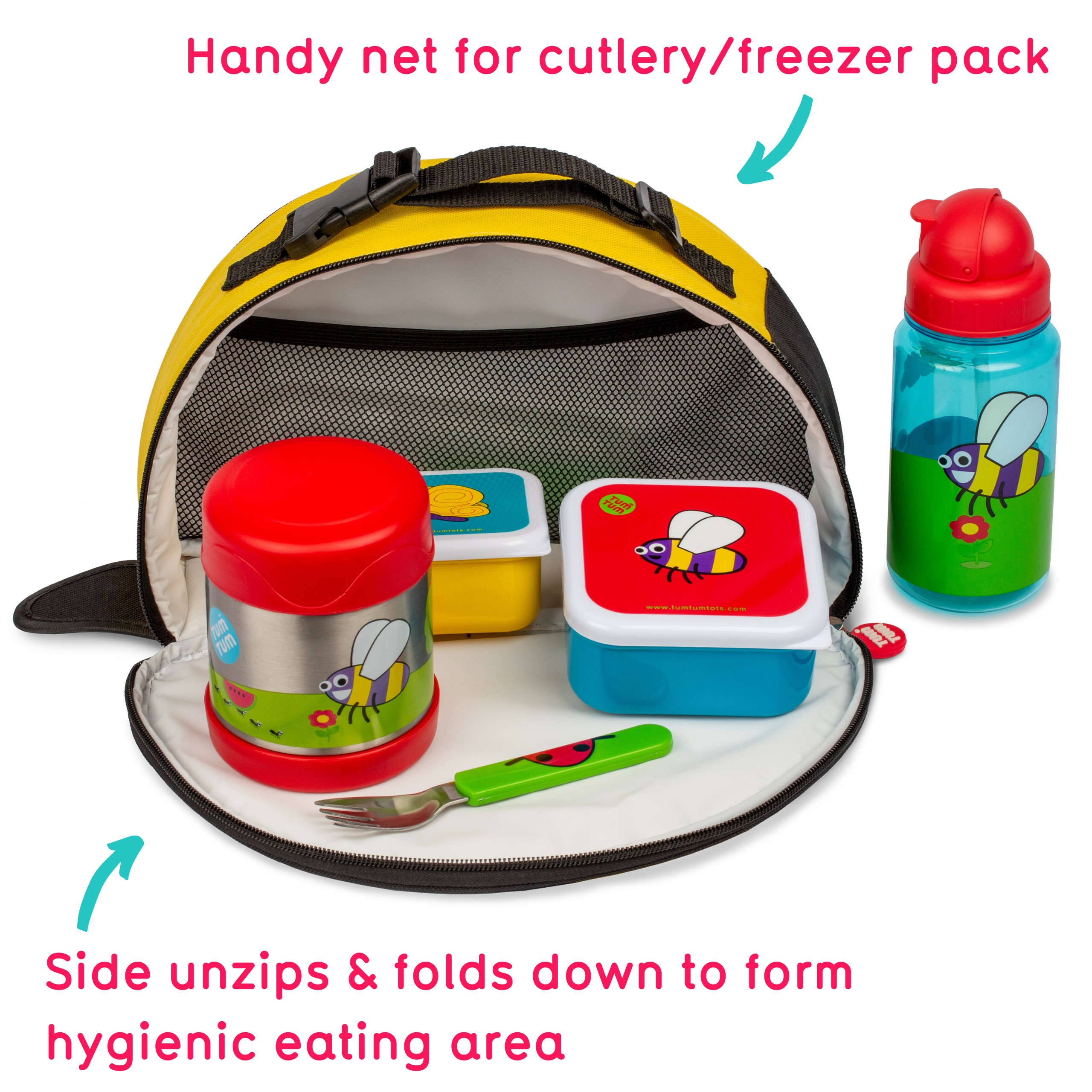 Tum Tum Lunch Bags sac repas isotherme enfant abeille