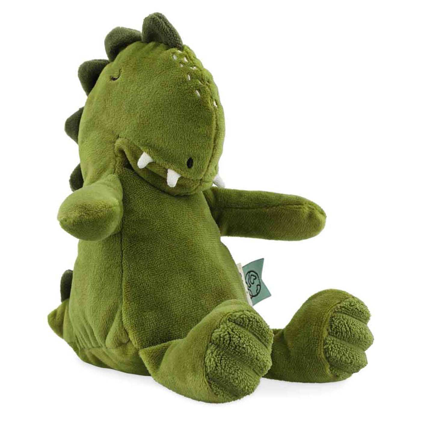 Trixie Baby Premiers jouets Peluche bébé Mr. Dino en tissu recyclé