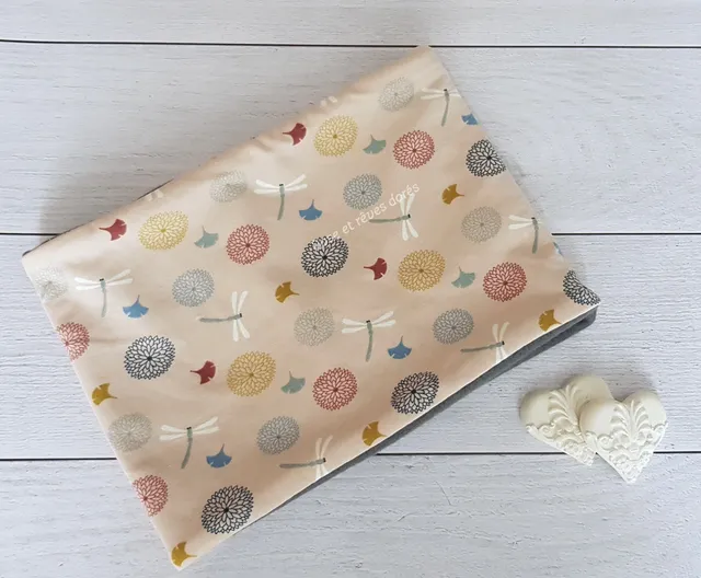 Rose et rêves dorés Chèches, foulards, snoods snood libellules 4-24 mois