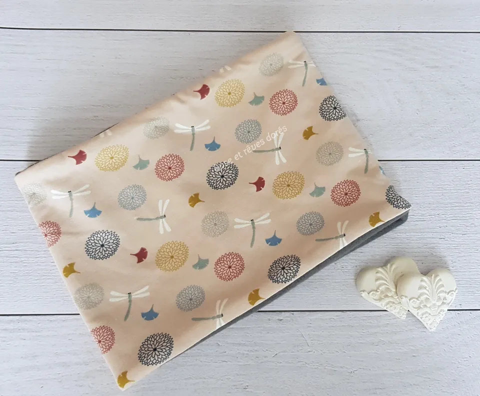 Rose et rêves dorés Chèches, foulards, snoods snood libellules 4-24 mois