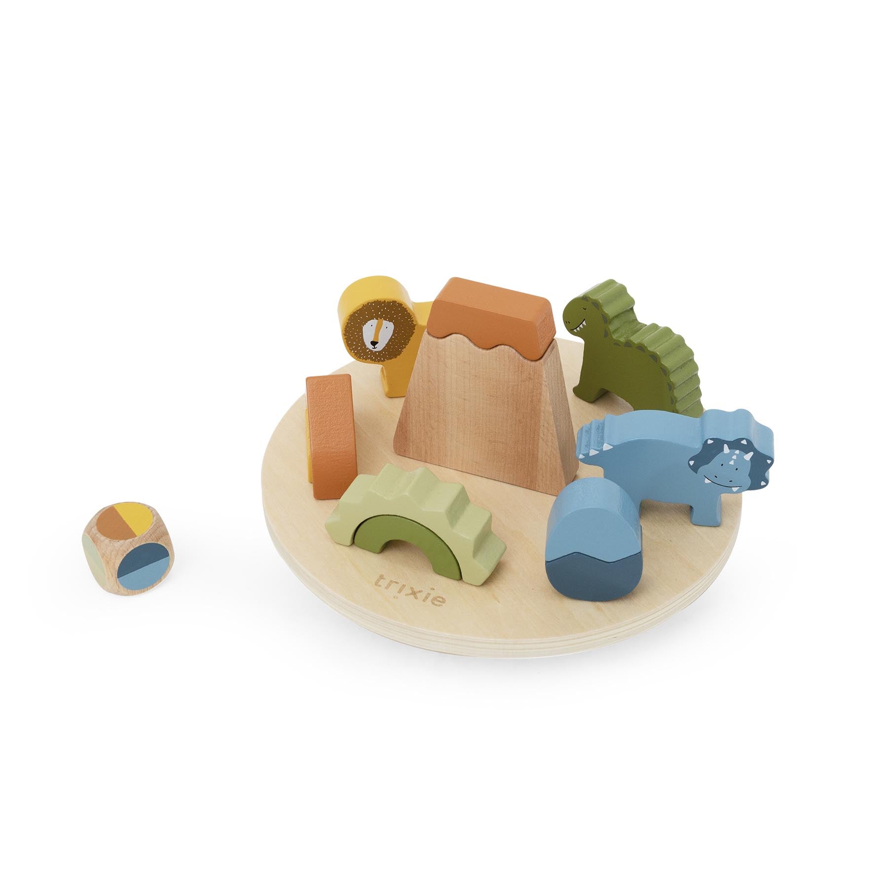Trixie Baby Jeu d’équilibre Aventure Dino en bois certifié FSC