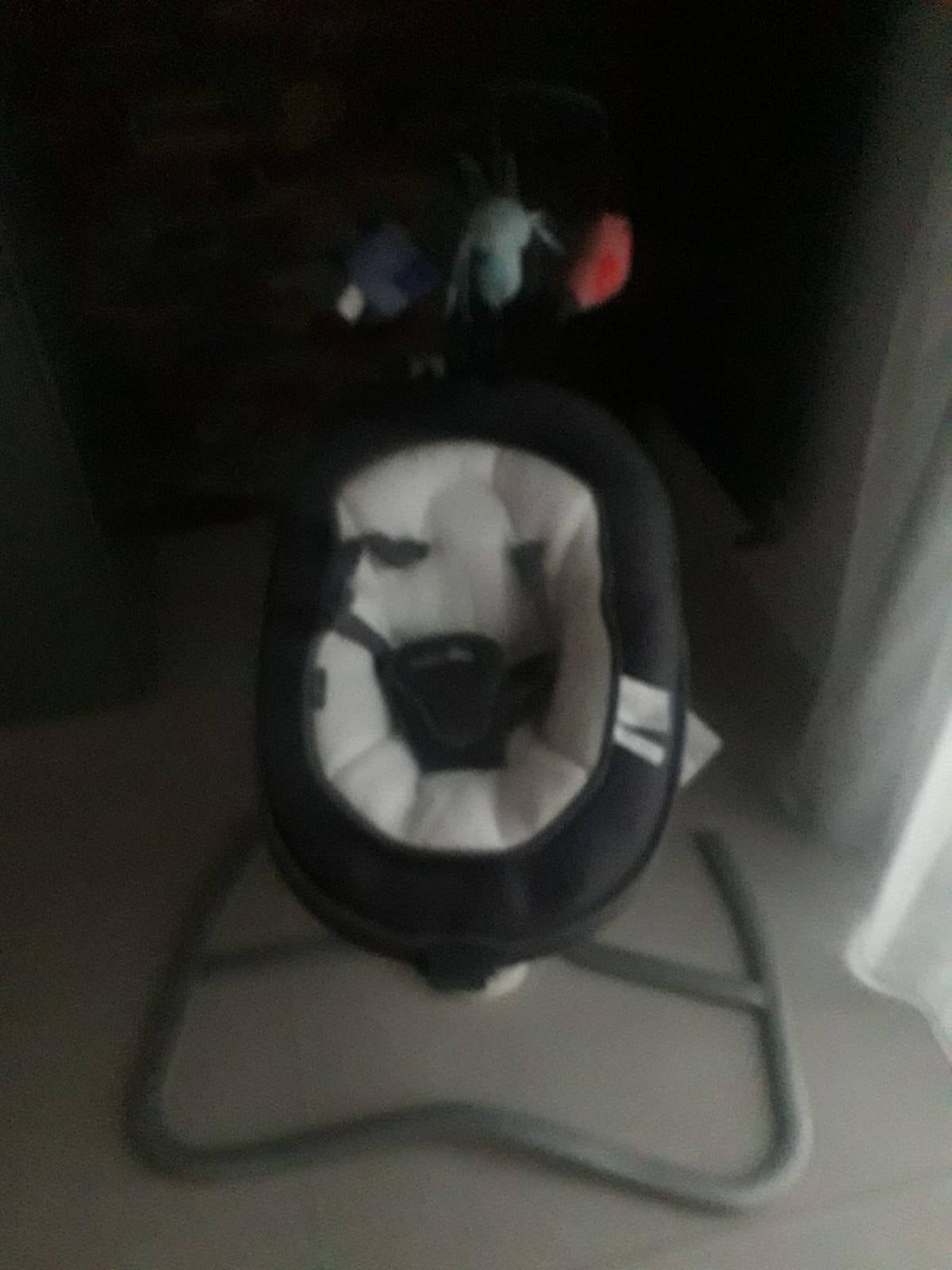 Babymoov Swoon Motion balancelle électrique Zinc avec assise rotative