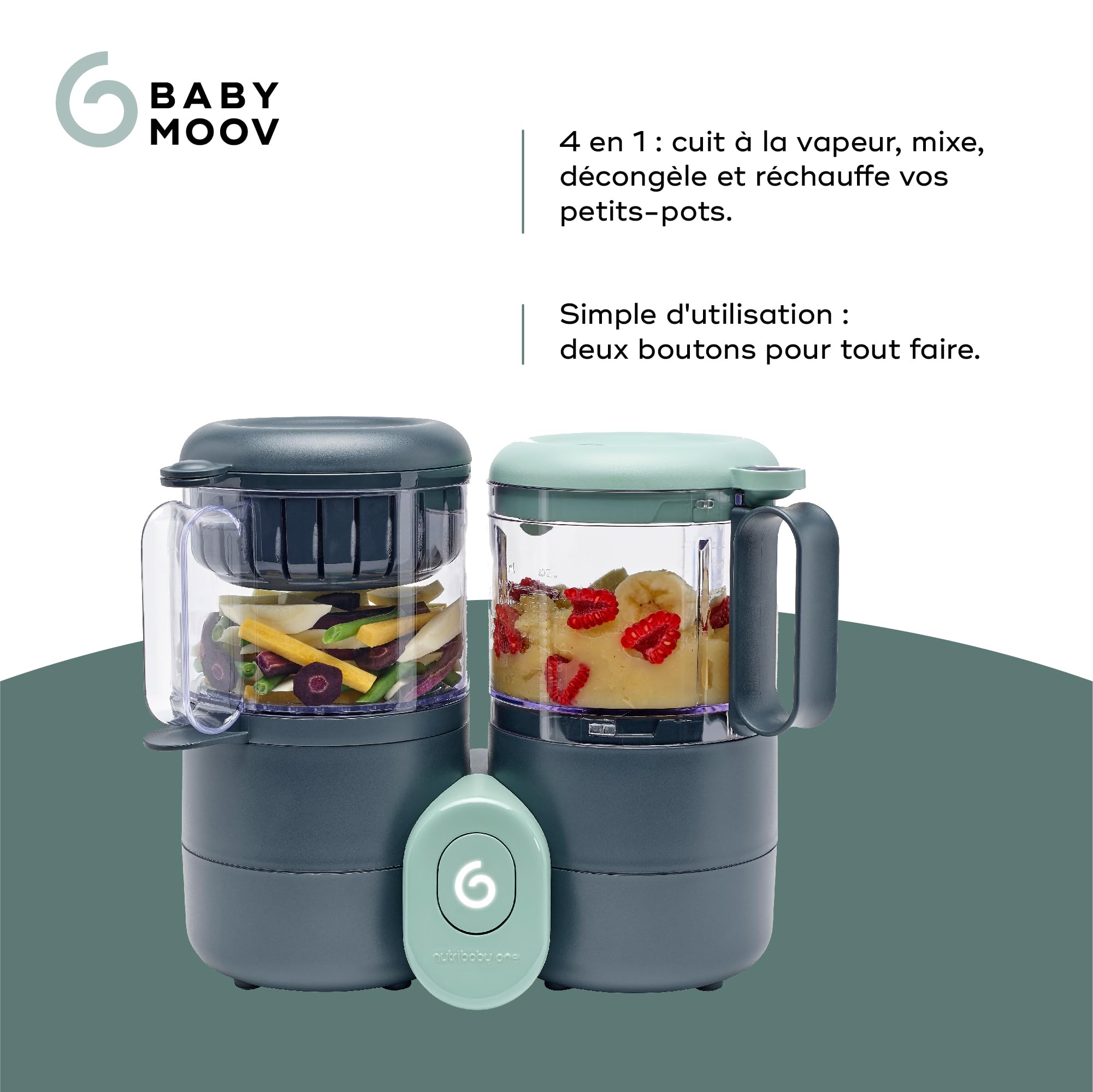 Babymoov Nutribaby One robot cuiseur bébé 2 L vapeur