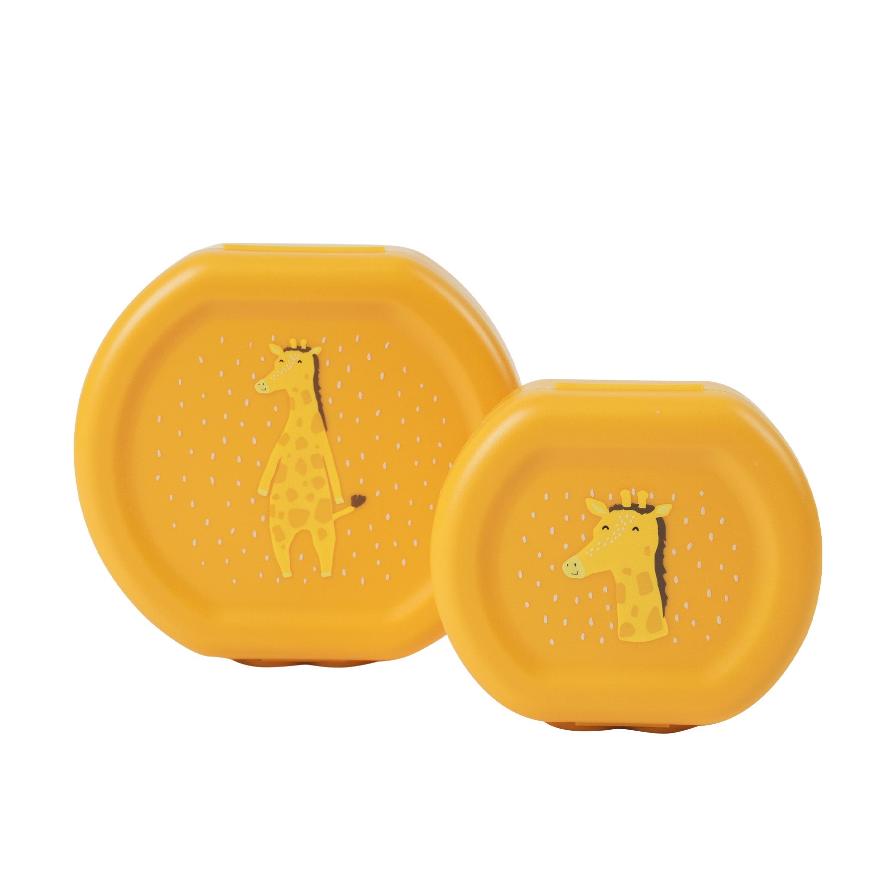 Trixie Baby Boîtes à goûter et boîtes repas Mr. Giraffe boîtes à goûter à clip, lot de 2