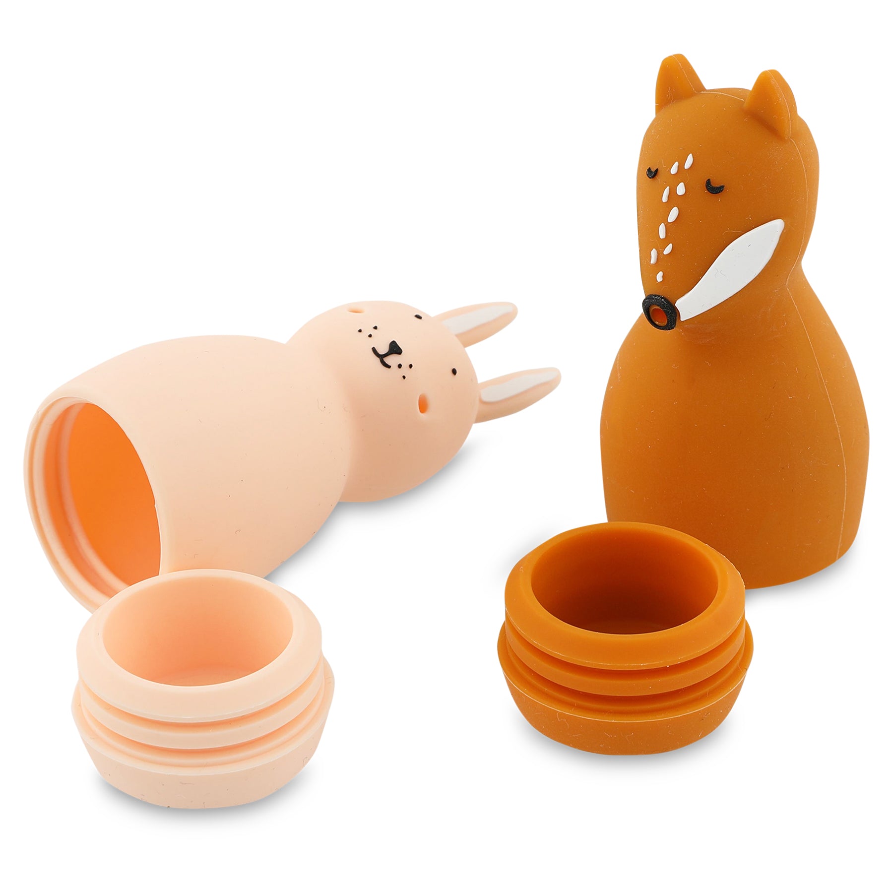Trixie Baby Jouets de bain Mrs. Rabbit & Mr. Fox aspergeurs