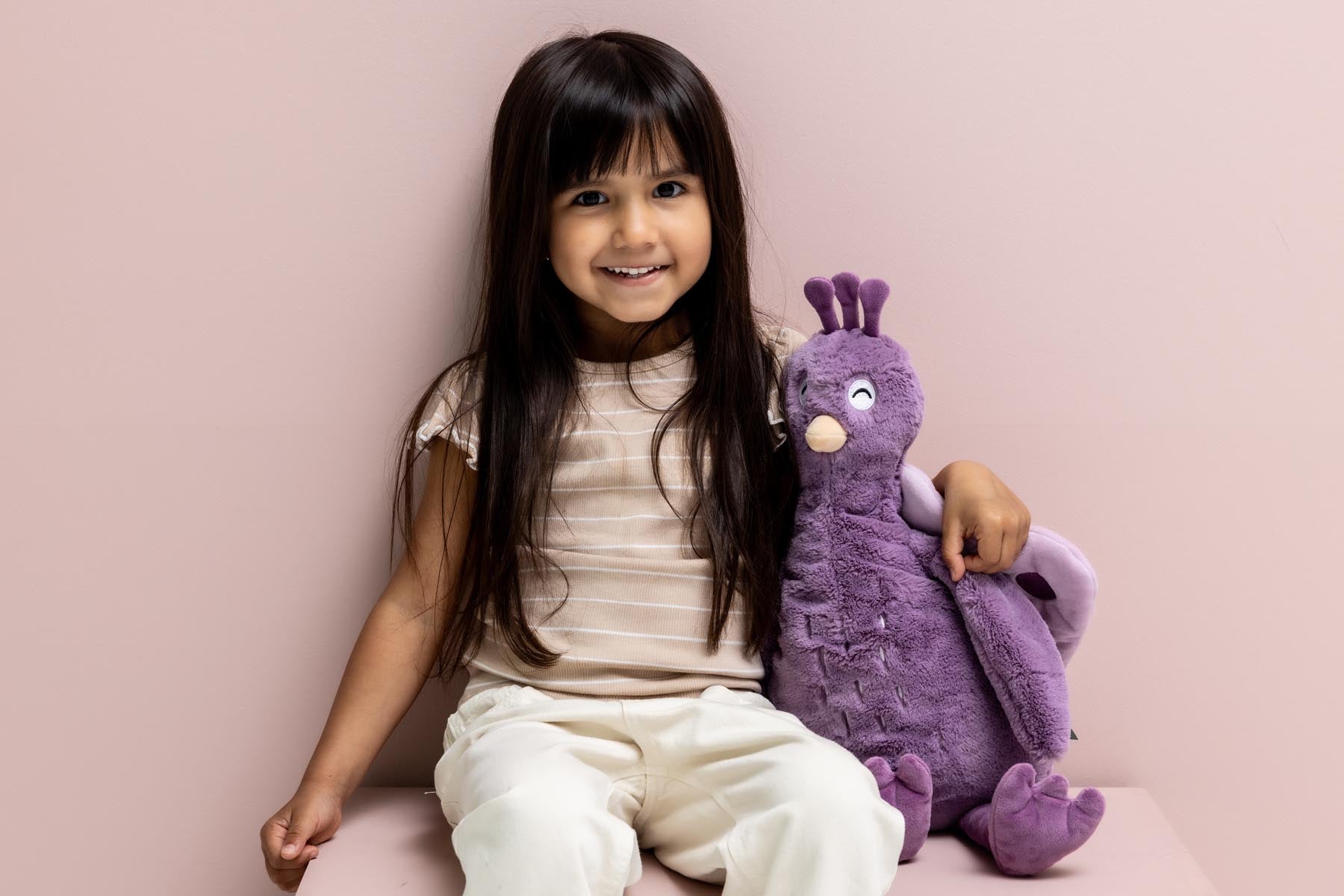 Trixie Baby Premiers jouets Animal en peluche grande Mrs. Peacock peluche