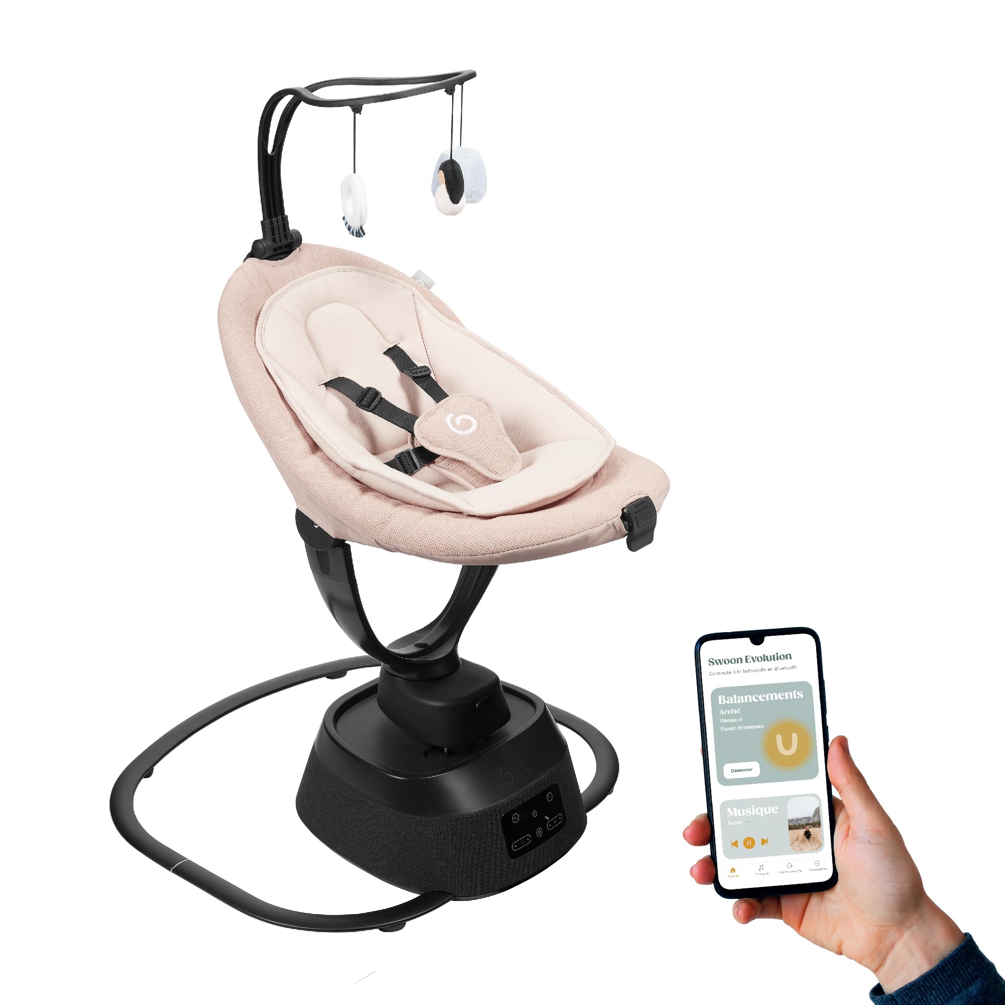 Babymoov Swoon Evolution balancelle électrique Mocca